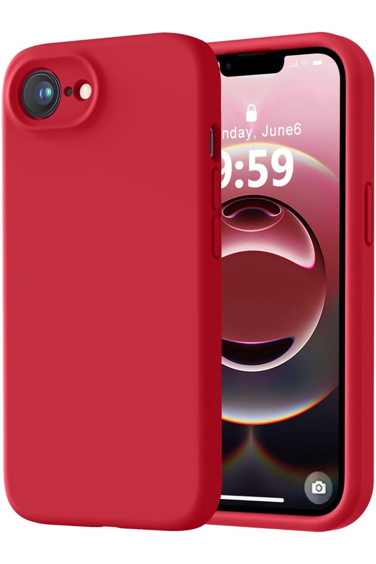 Leybaks iPhone 16E Uyumlu Kılıf Içi Kadife Silikon Case