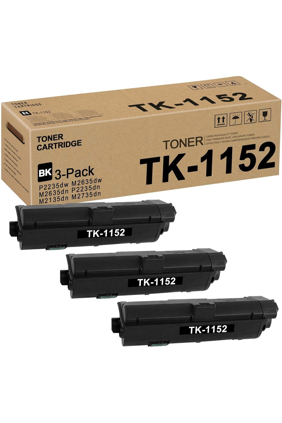 KYOCERA M2135/2635/2375DN-DW/P2235DN-1T02RV0NL0-(3K) KRAFT BOX TONER 3ADET