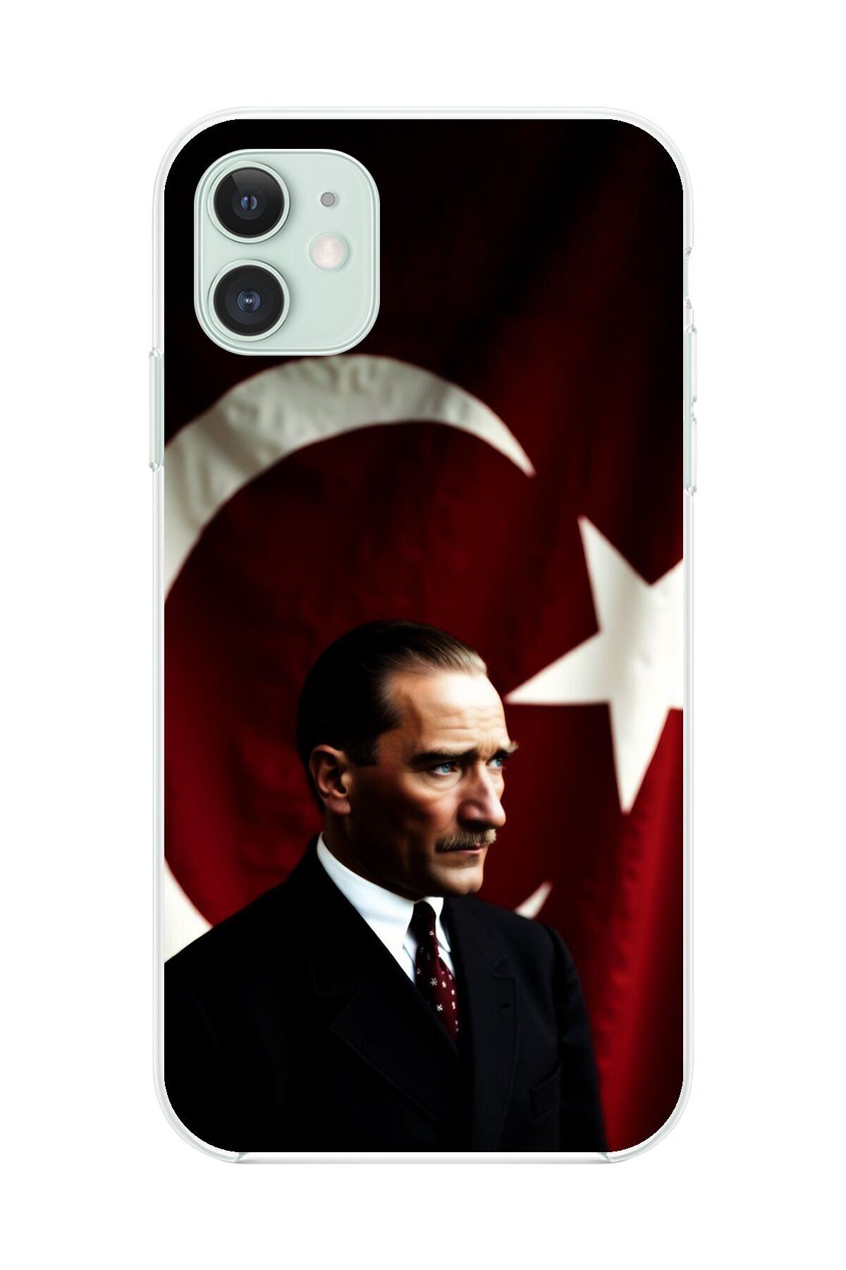 Dali Design iPhone 11 Uyumlu Şeffaf Kılıf Atatürk 4 Tasarımlı