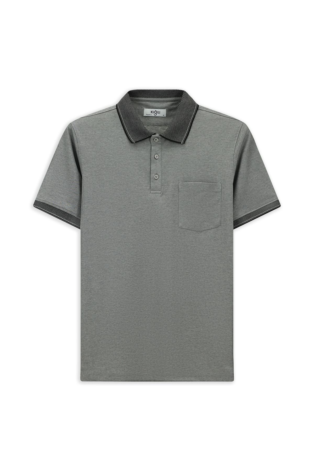 Kiğılı Polo Yaka Regular Fit Pamuklu Tişört