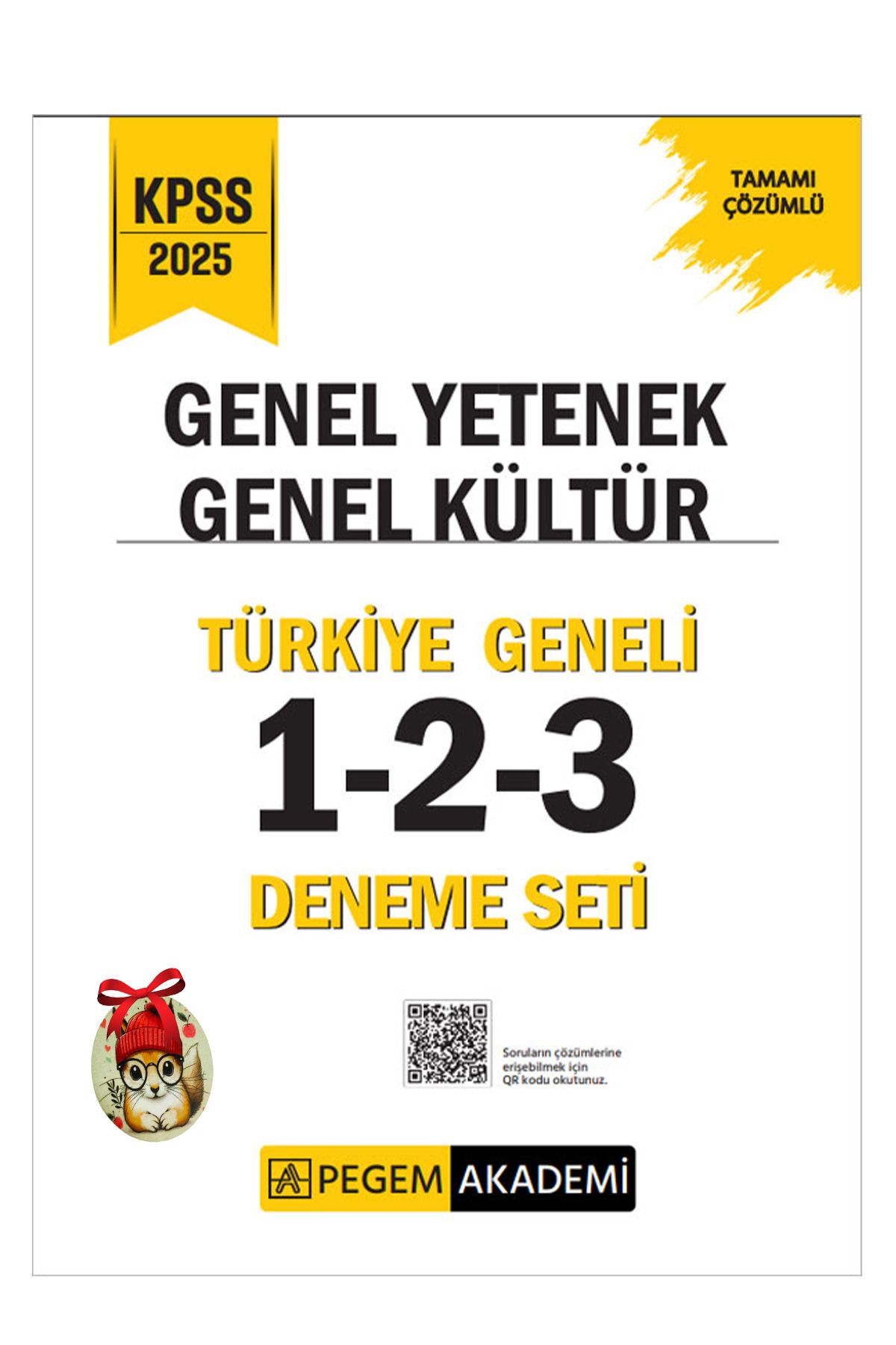 Pegem Akademi Yayıncılık 2025 KPSS Genel Yetenek Genel Kültür Tamamı Çözümlü Türkiye Geneli 1-2-3 (3'lü Deneme Seti)