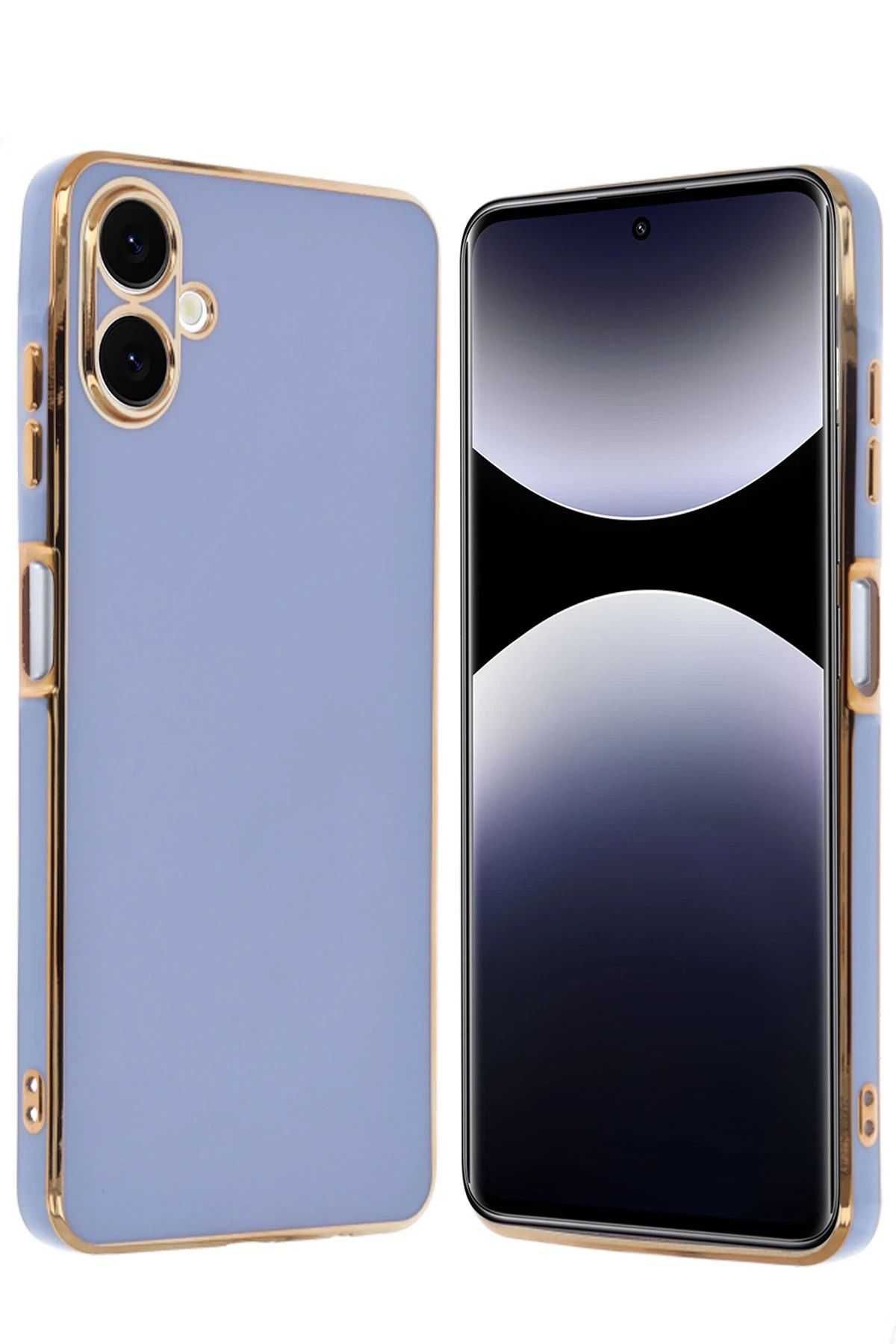 NewFace Samsung Galaxy A06 Kılıf Volet Silikon - Mavi ZRNET