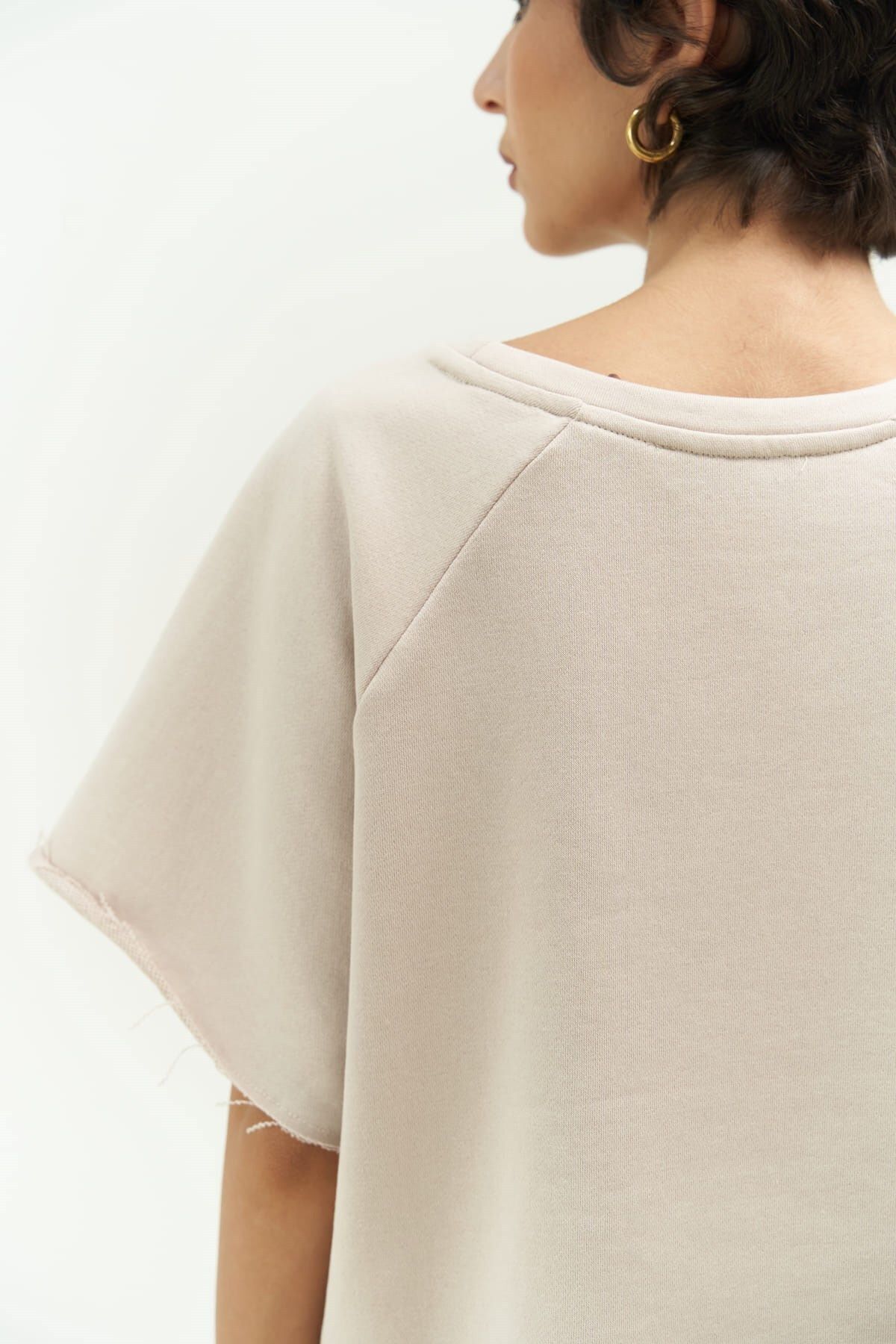 MAİ COLLECTİON-Σετ φόρμας Vero Beige Crop 5