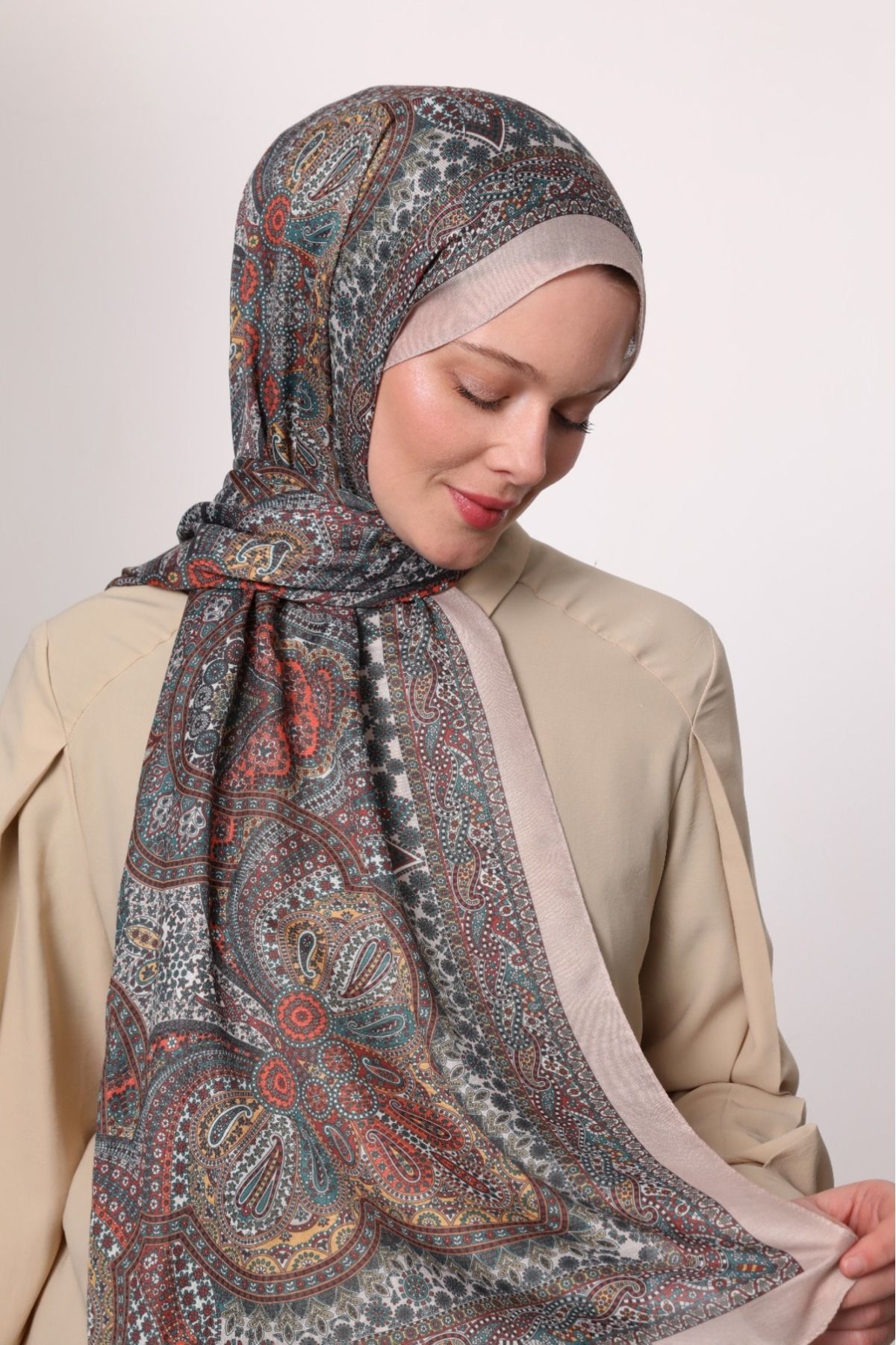 Bonjela DİJİTAL SOFT ETNİK DESEN SAL