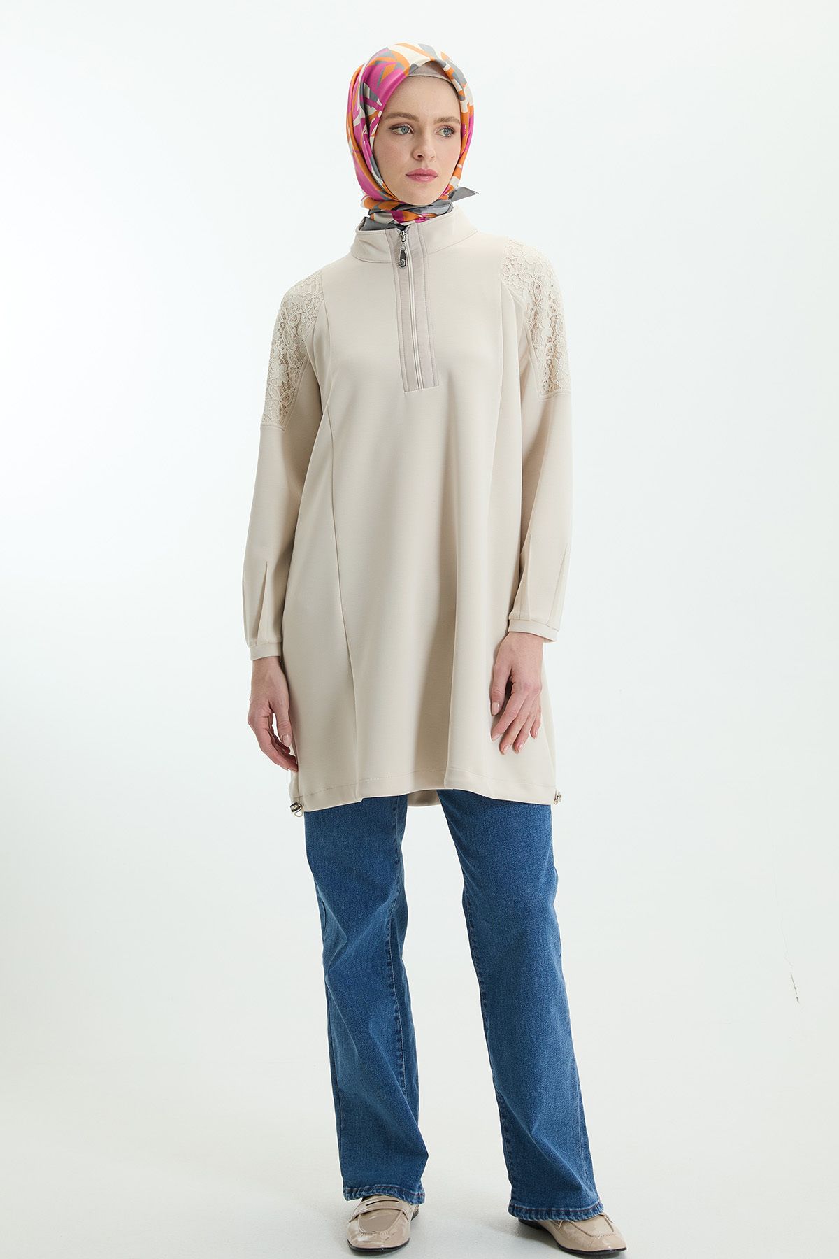 Setrms Dantel Mixli Spor Tunik