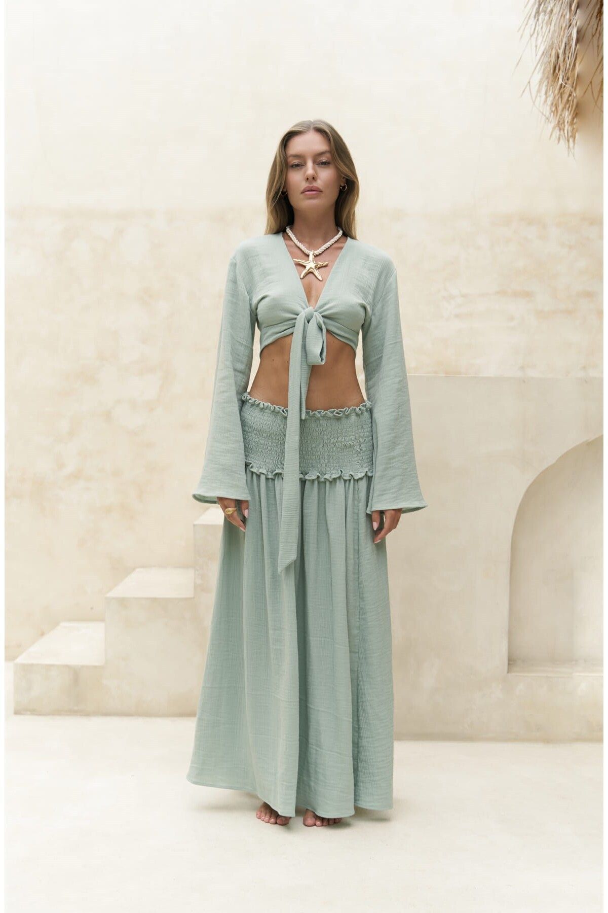 BOHEMAİ-Çağla Crop Set and Top Set - Marshanda 2