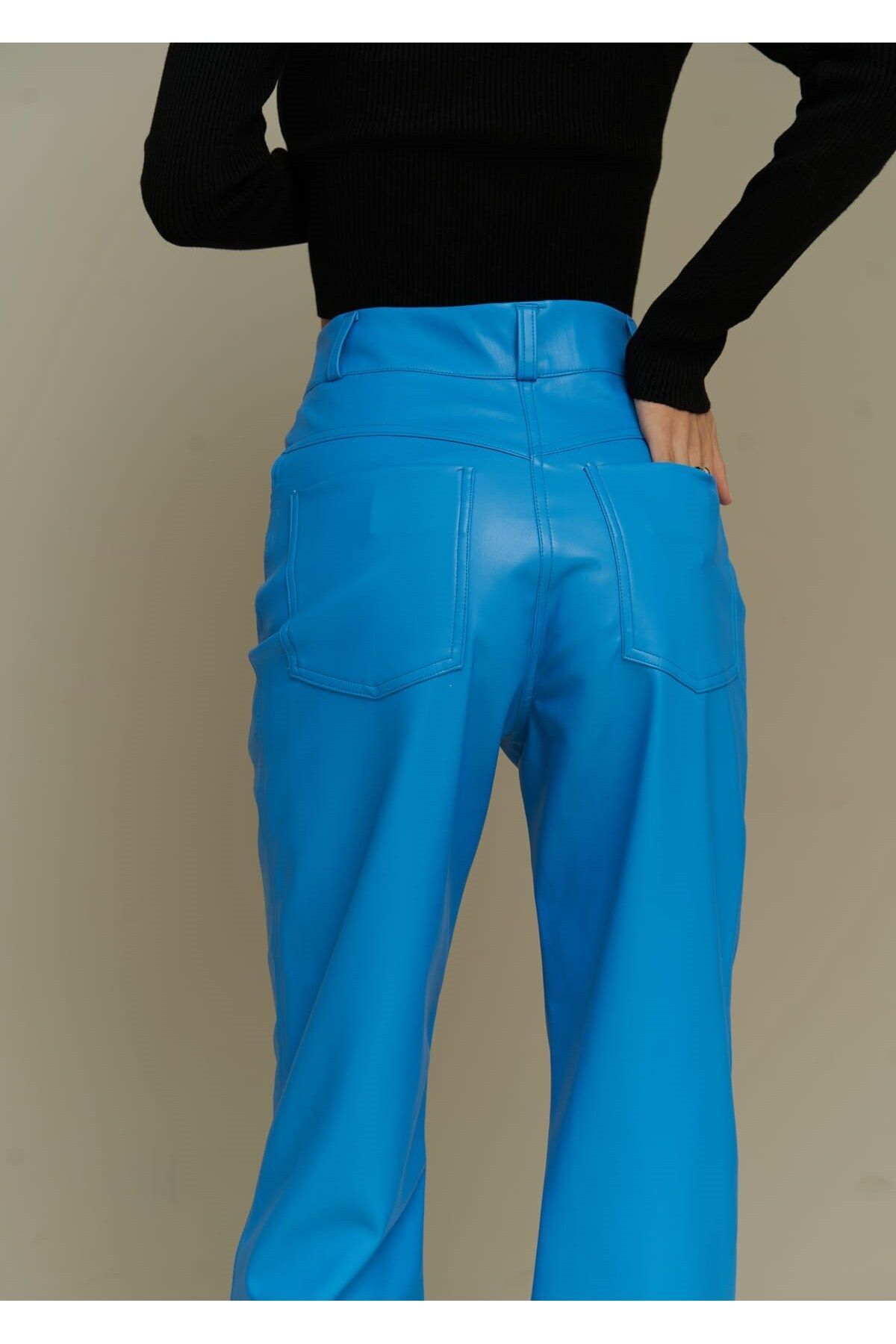 MAİ COLLECTİON-Scott Blue Lederhose 6