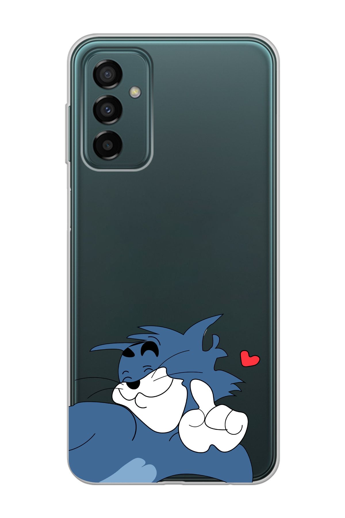 moonset Samsung Galaxy M13 / M23 Uyumlu Tom Tasarımlı Baskılı Şeffaf Telefon Kılıfı