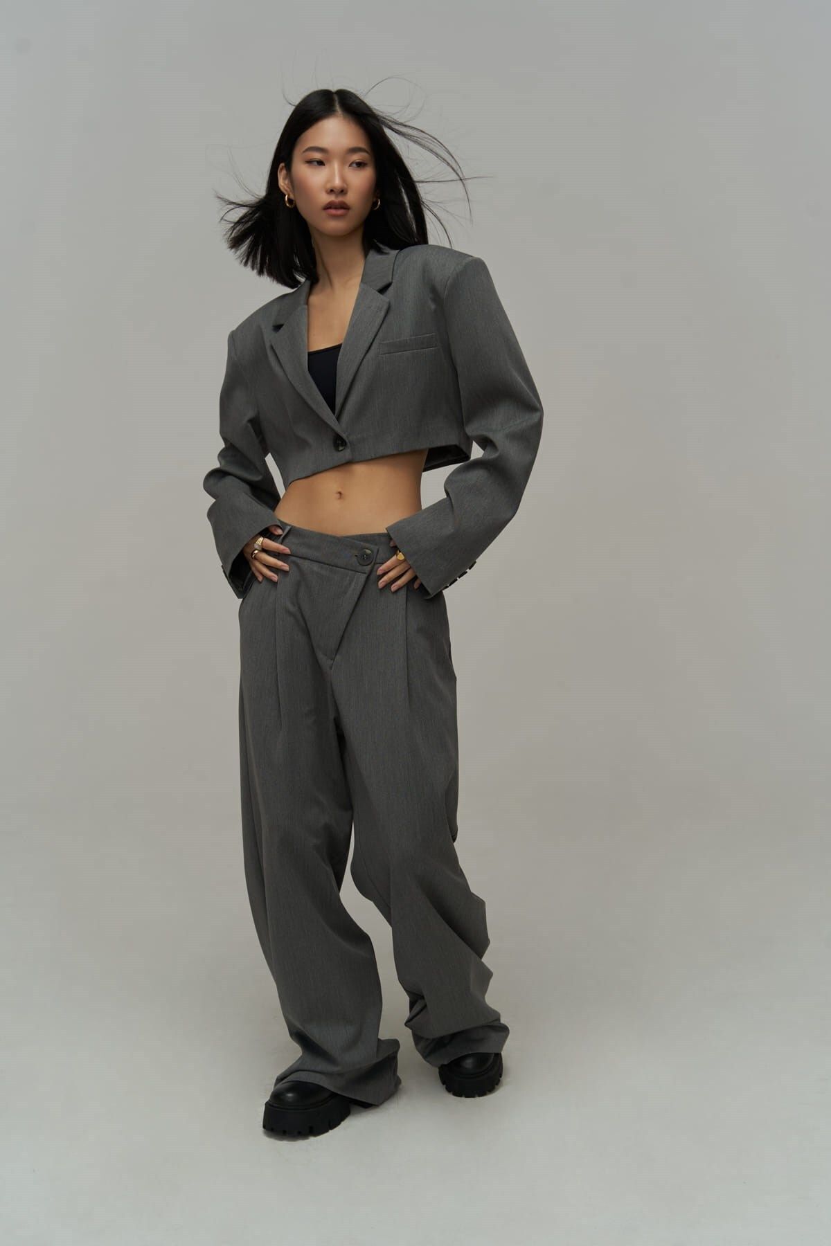 MAİ COLLECTİON-Edwin Smoked Cross Culottes-kabát szett 3