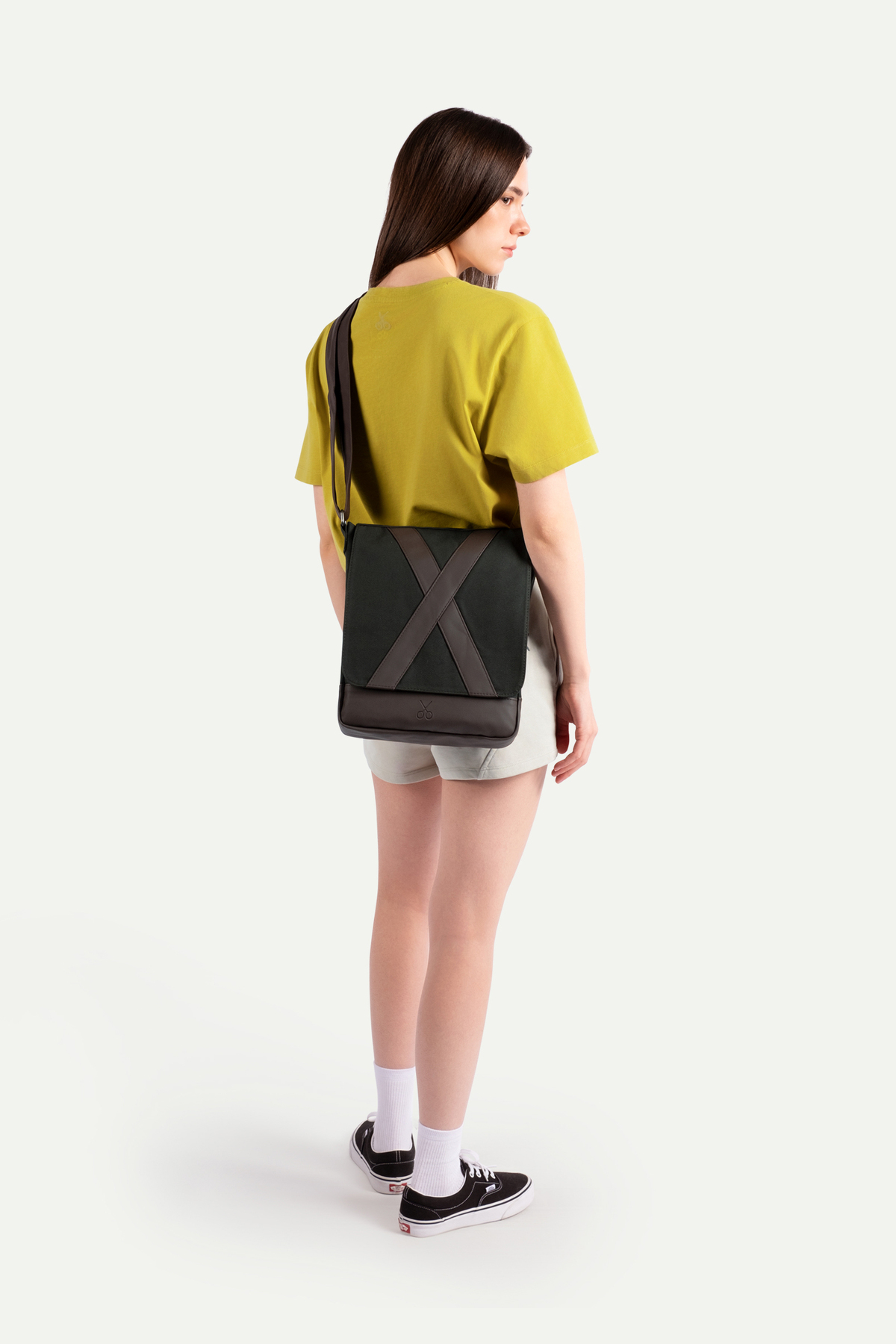 KAFT  Unisex Dikey Postacı Çantası - Methone - Asphalt - Görsel 6