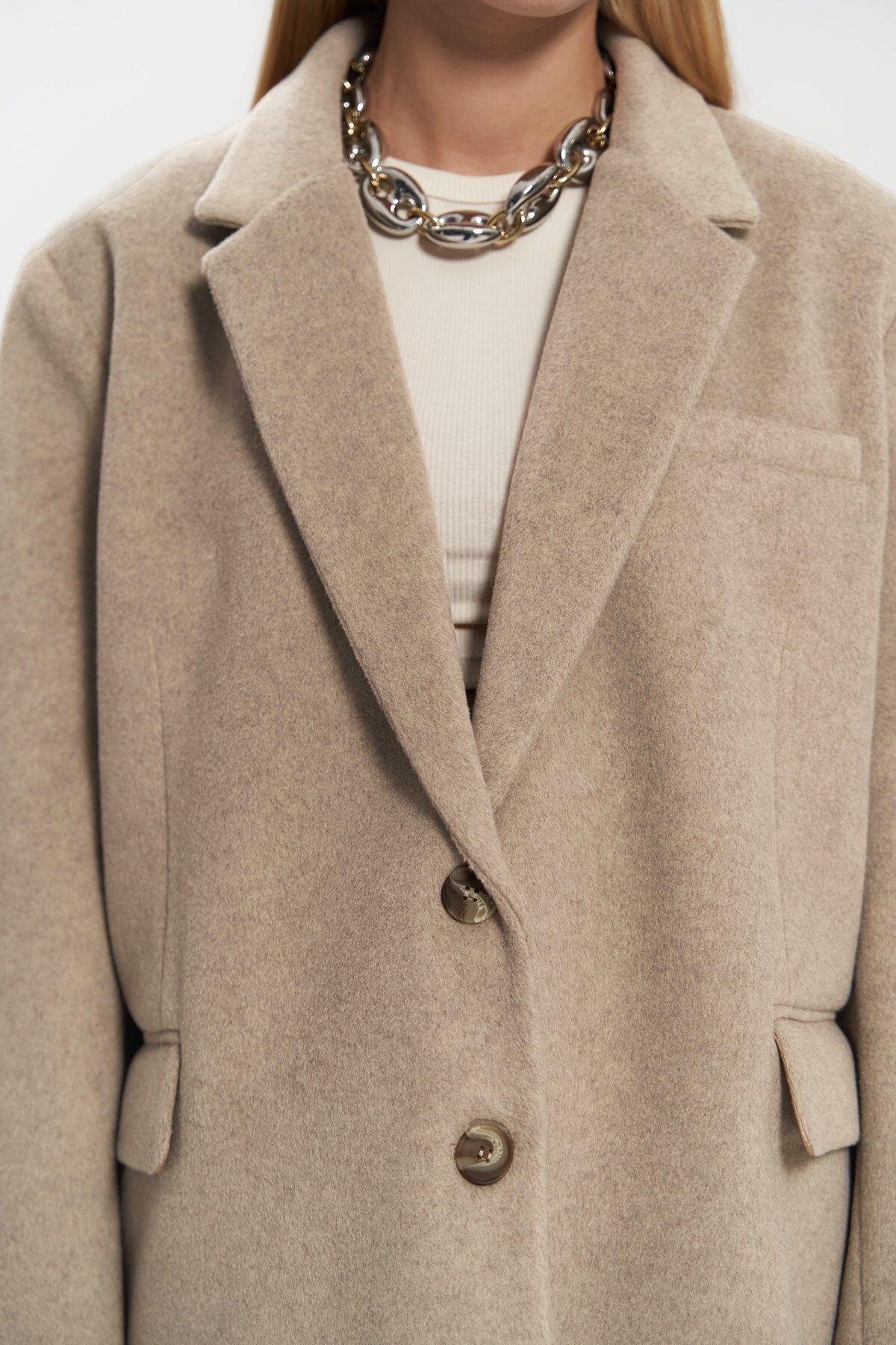 MC MAİ COLLECTİON Howell Taupe Blazer Ceket
