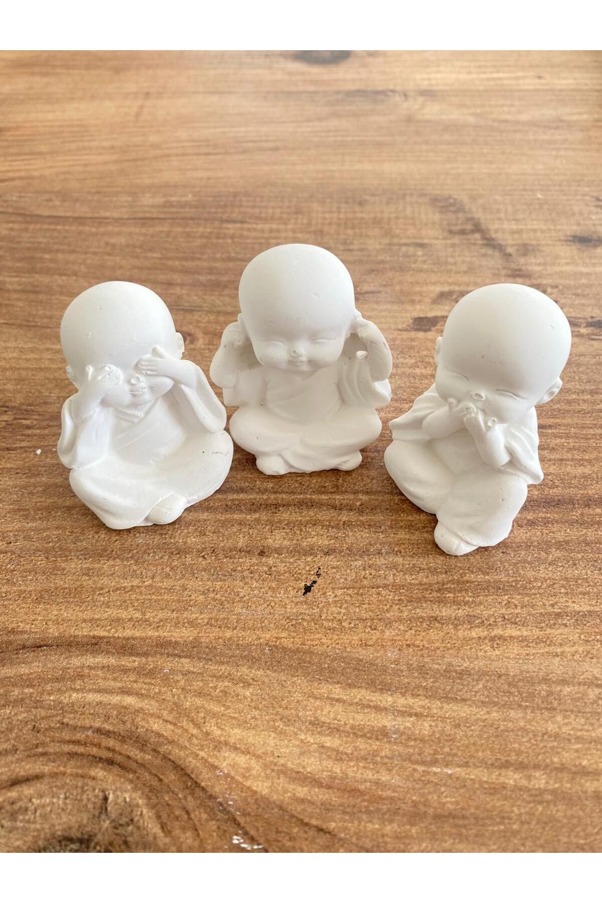 WionArt Buda biblosu 3'lü 4x4x5cm