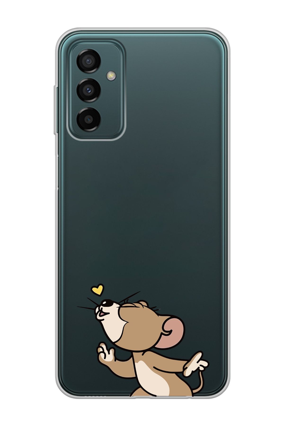 moonset Samsung Galaxy M13 / M23 Uyumlu Jerry Tasarımlı Baskılı Şeffaf Telefon Kılıfı