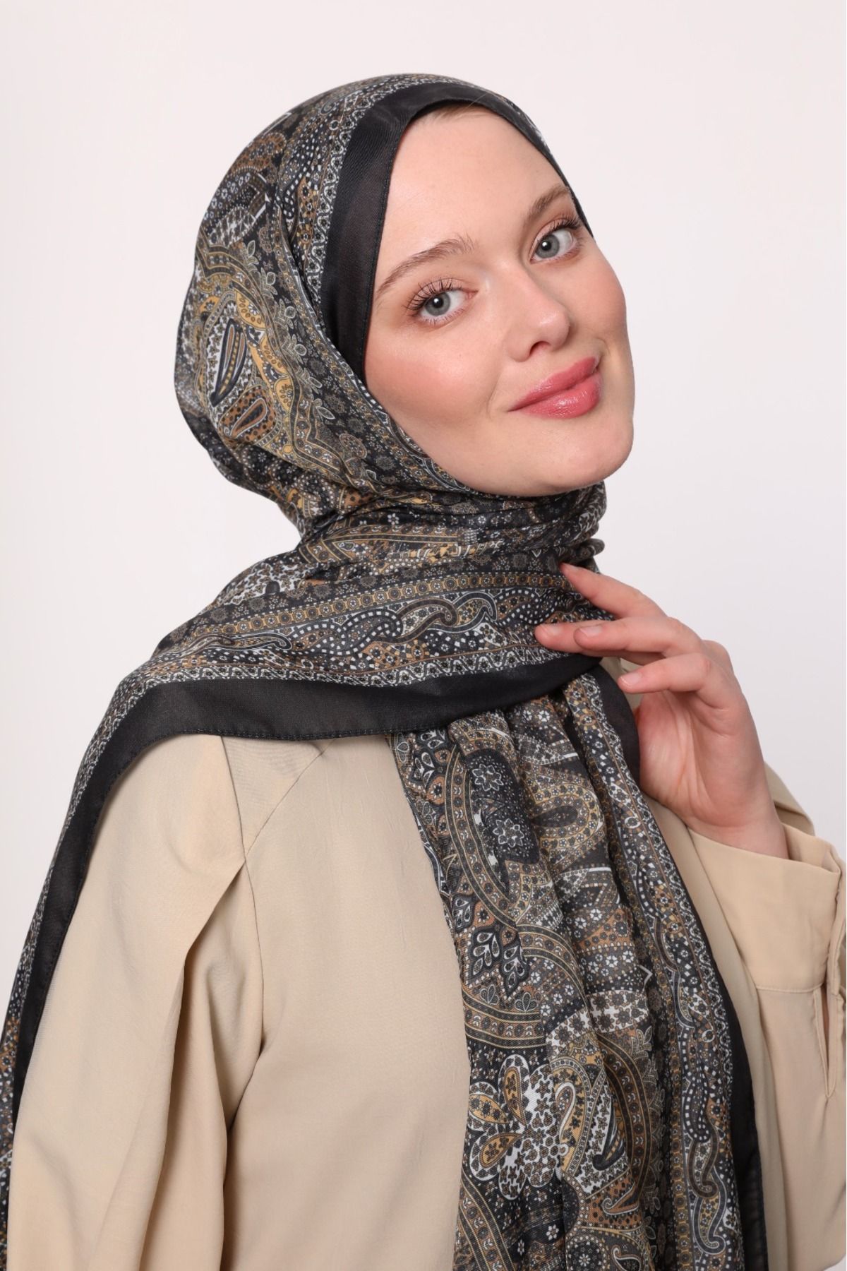 Bonjela DİJİTAL SOFT ETNİK DESEN SAL
