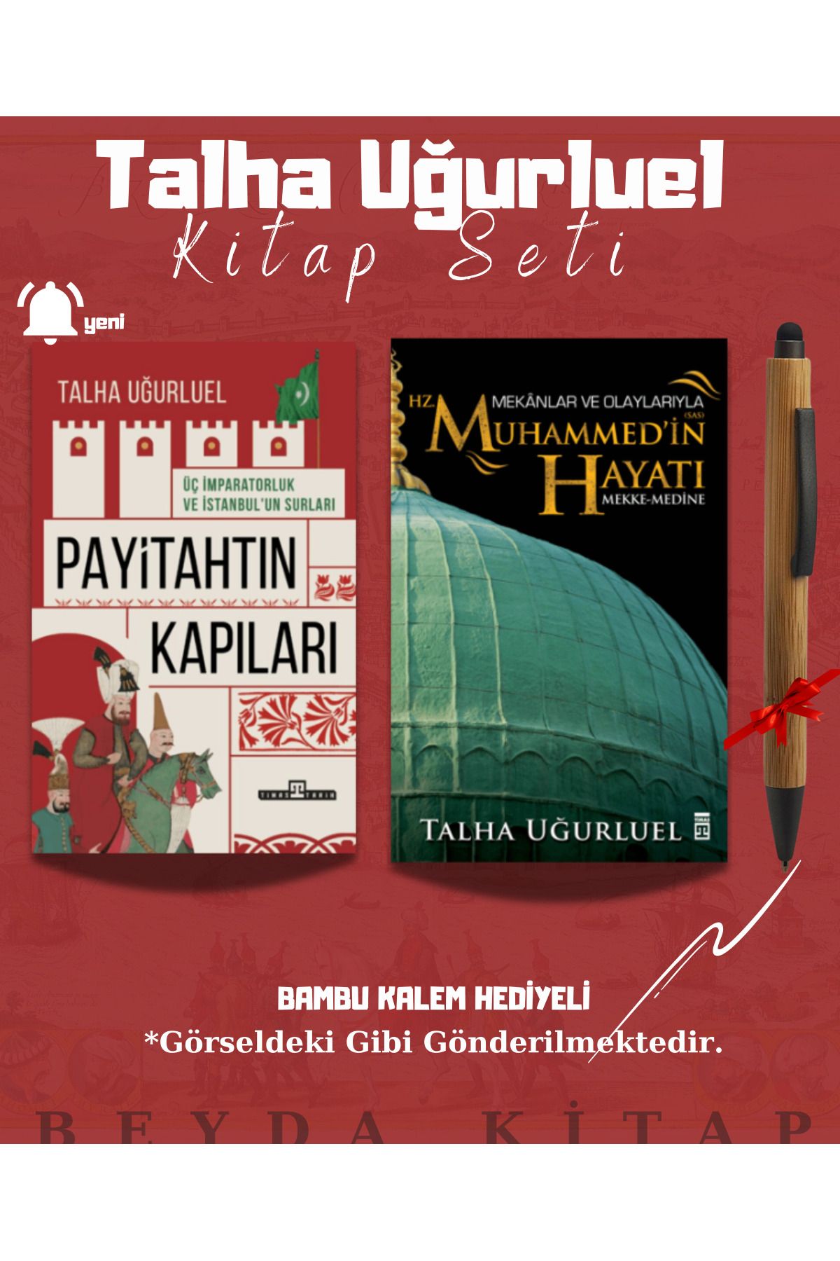 Timaş Yayınları Payitahtın Kapıları - Hz. Muhammed'in Hayatı - Talha Uğurluel - Kalem Hediyeli - Kitap Seti