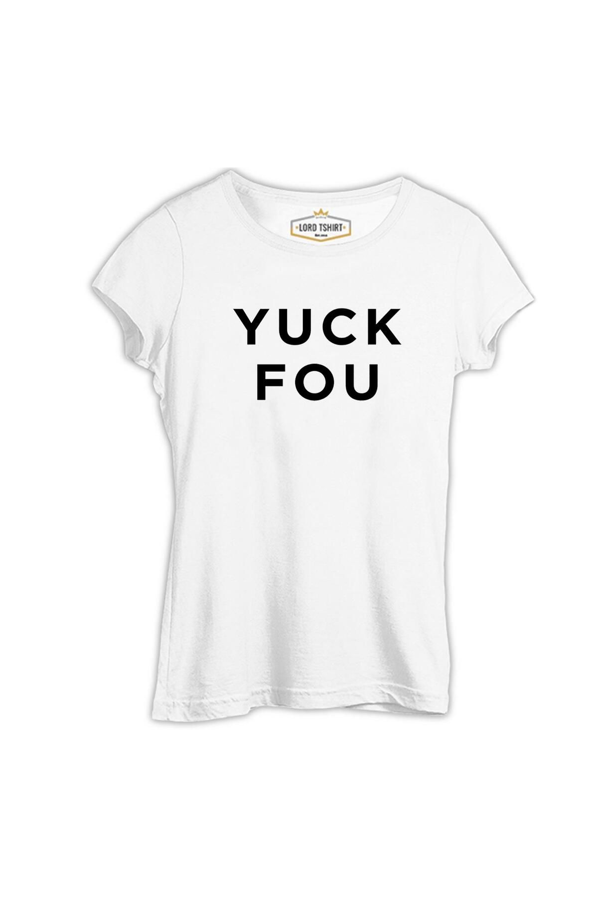 Lord T-Shirt Yuck Fou Beyaz Kadın Tshirt