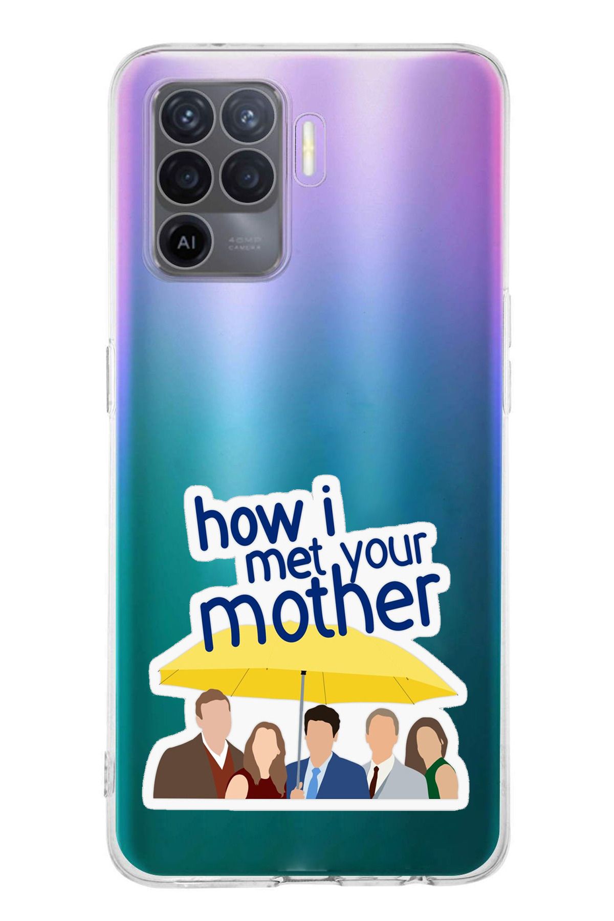 TechTree Oppo Reno 5 Lite Uyumlu How i met your mother Minimalist Tasarımlı Şeffaf Silikon Kılıf