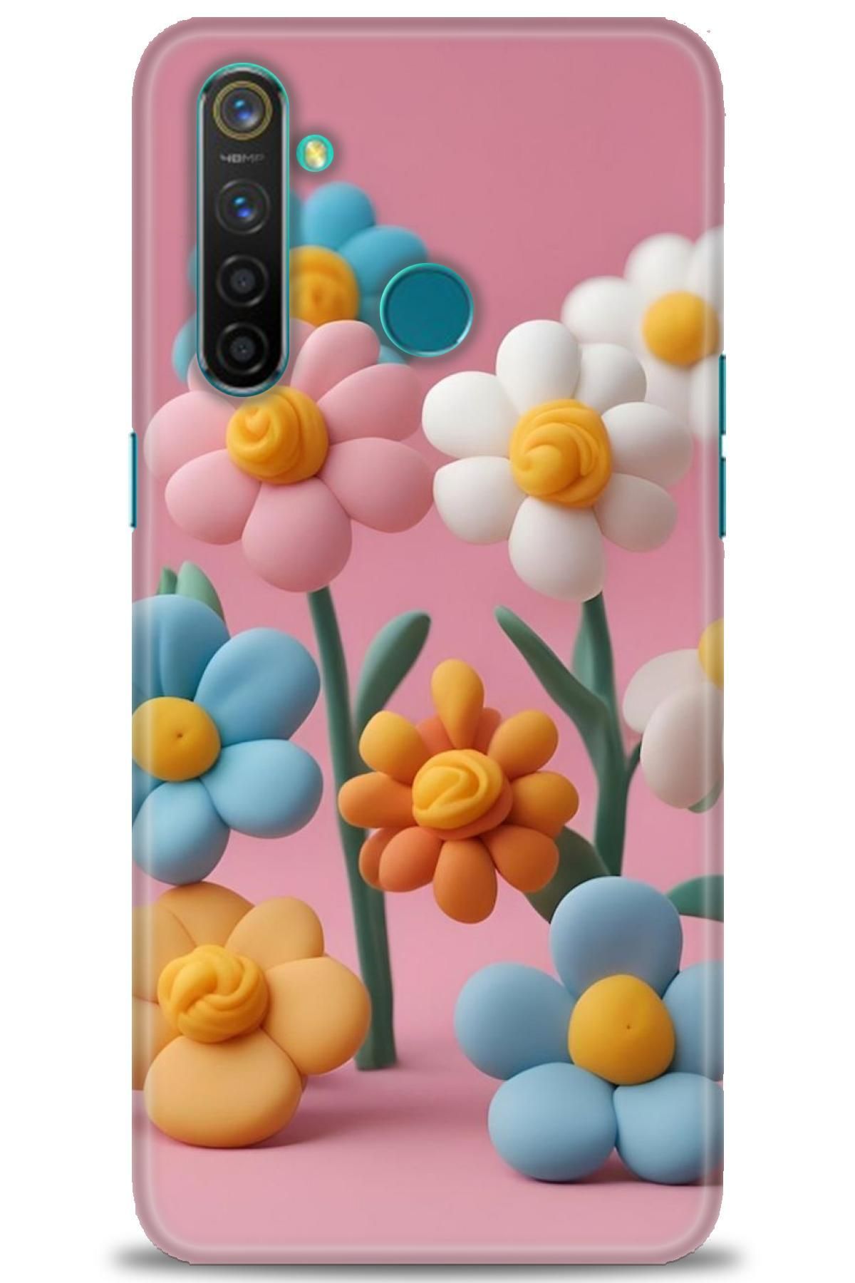 realme 5 Pro İle Uyumlu HD Baskılı Desenli Silikon Kılıf - 348