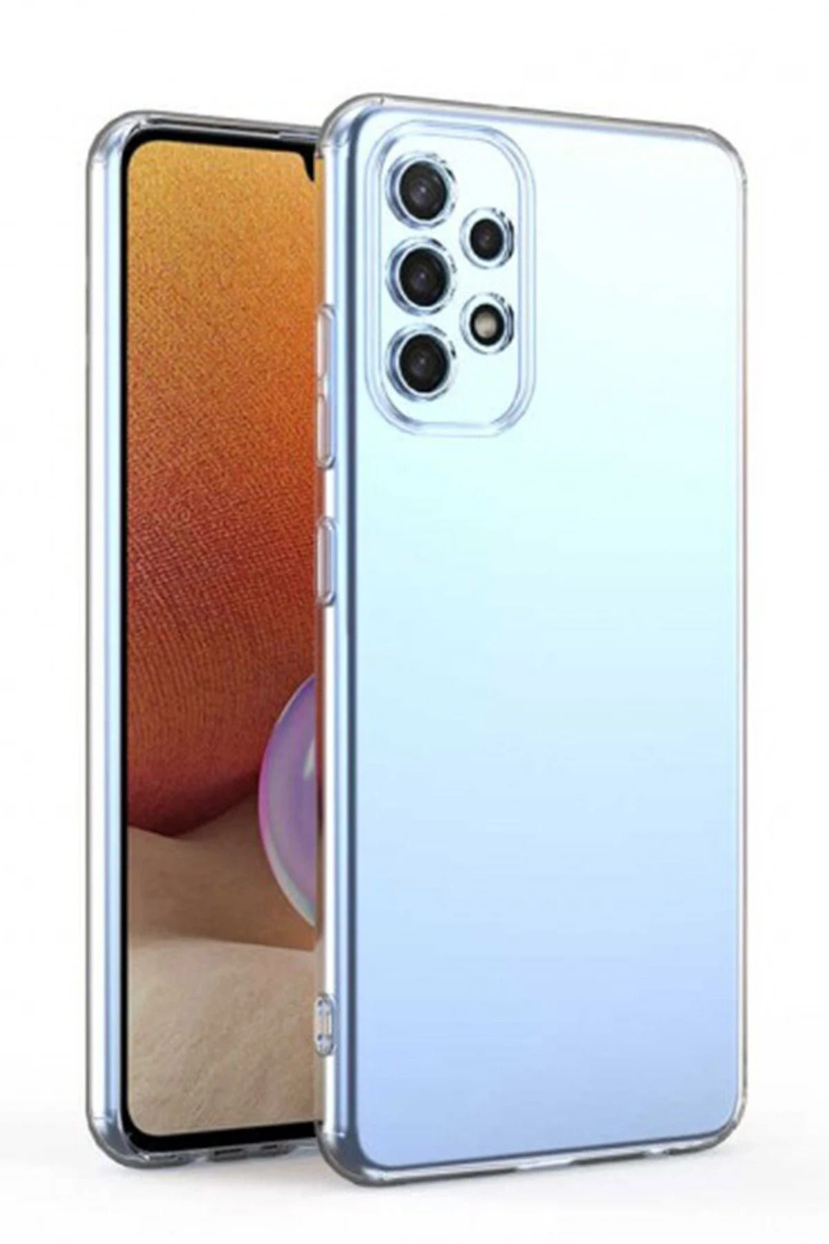 NewFace Samsung Galaxy A32 Kılıf Lüx Şeffaf Silikon ZRNET