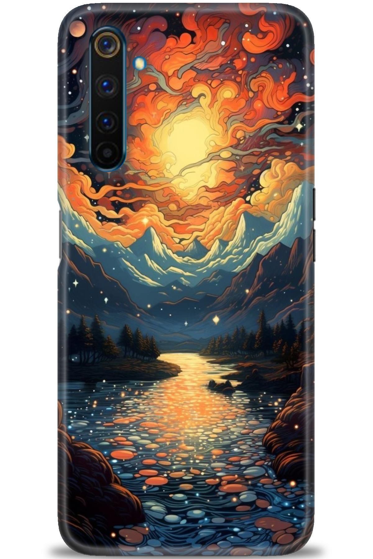 realme 6 Pro İle Uyumlu HD Baskılı Desenli Silikon Kılıf - 883