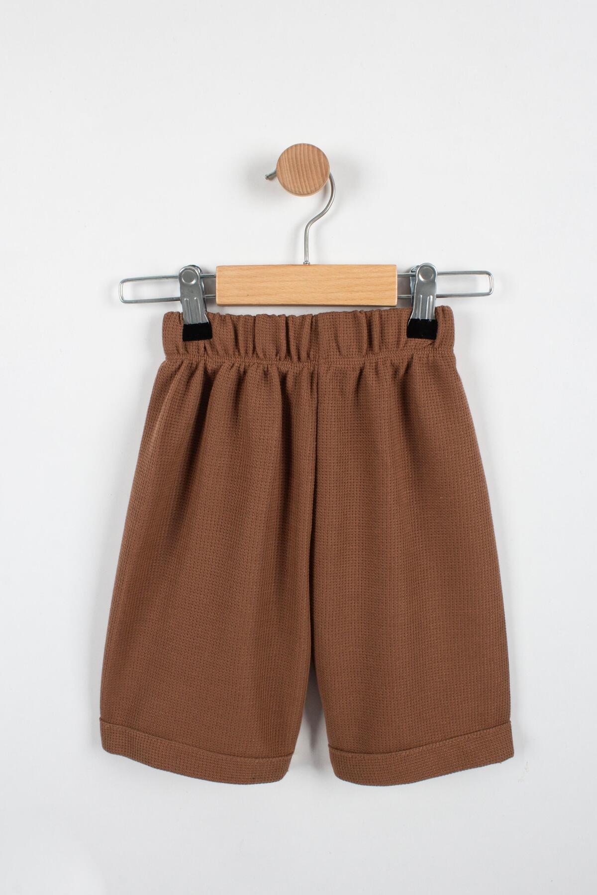 TRENDİMİZBİR-Boy's Shorts Set - Buttoned 5