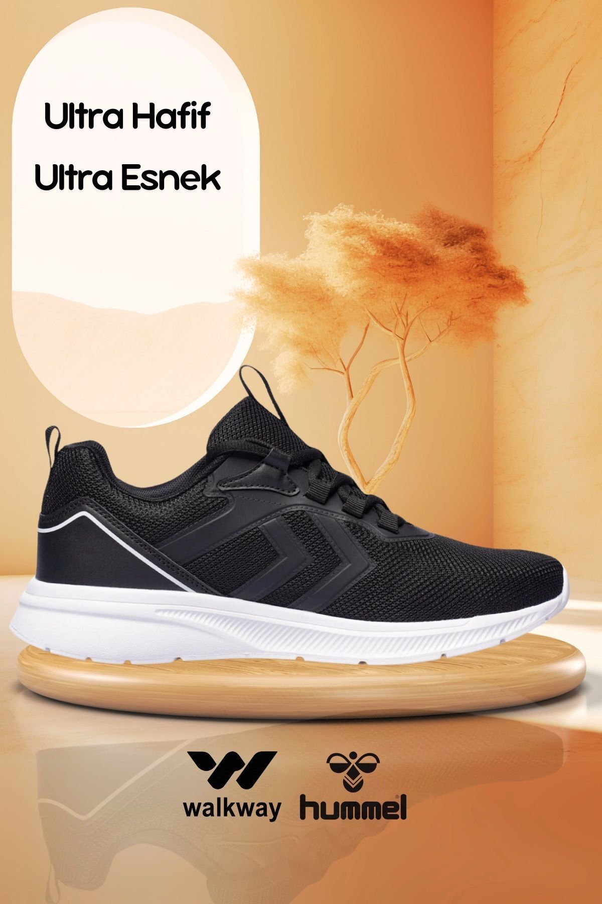 hummel Hml Jyc Hafif Esnek Siyah Beyaz Spor Ayakkabı