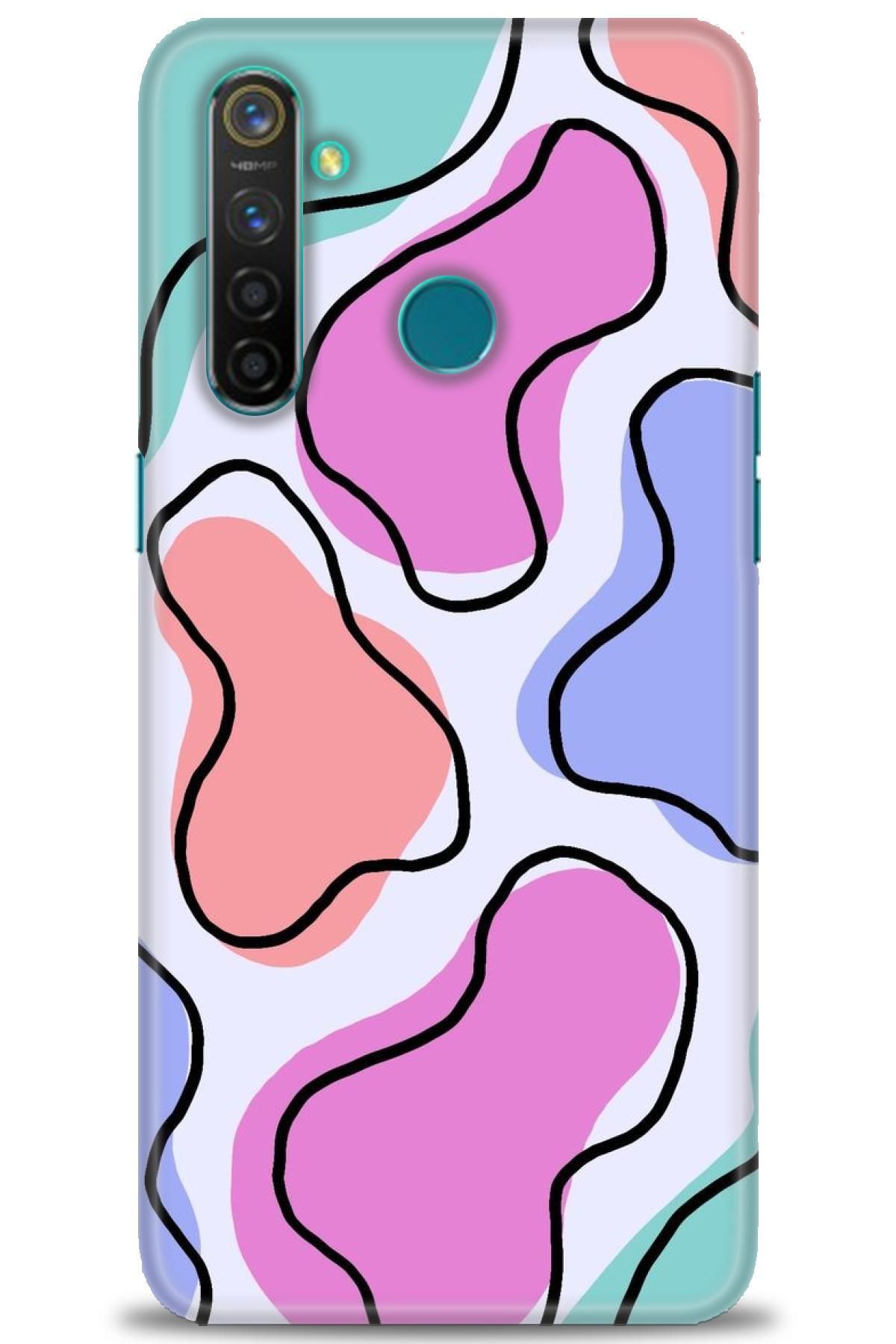 realme 5 Pro İle Uyumlu HD Baskılı Kılıf - Karışık Seri - 708