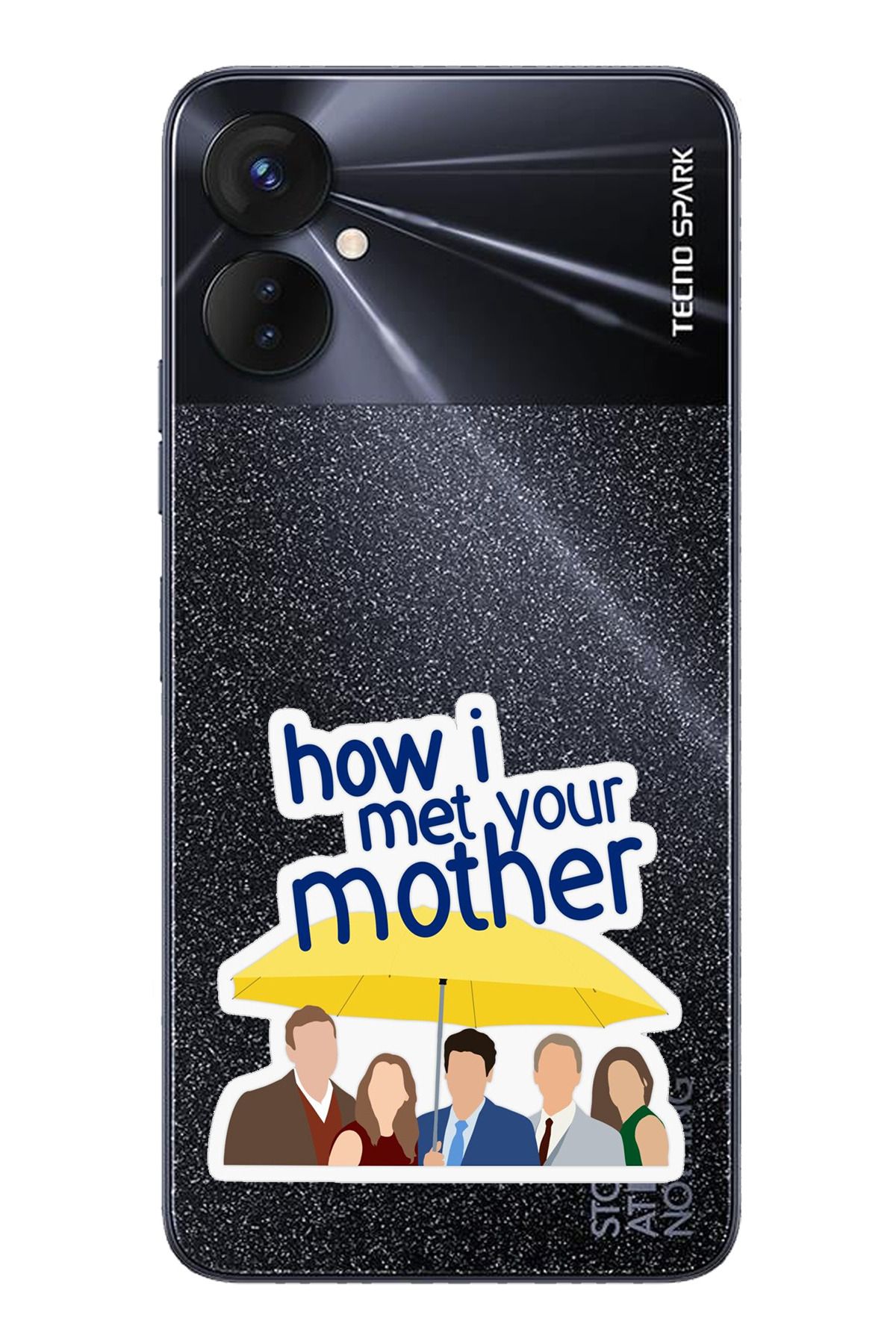 TechTree Tecno Spark 9 Pro Uyumlu How i met your mother Minimalist Tasarımlı Şeffaf Silikon Kılıf