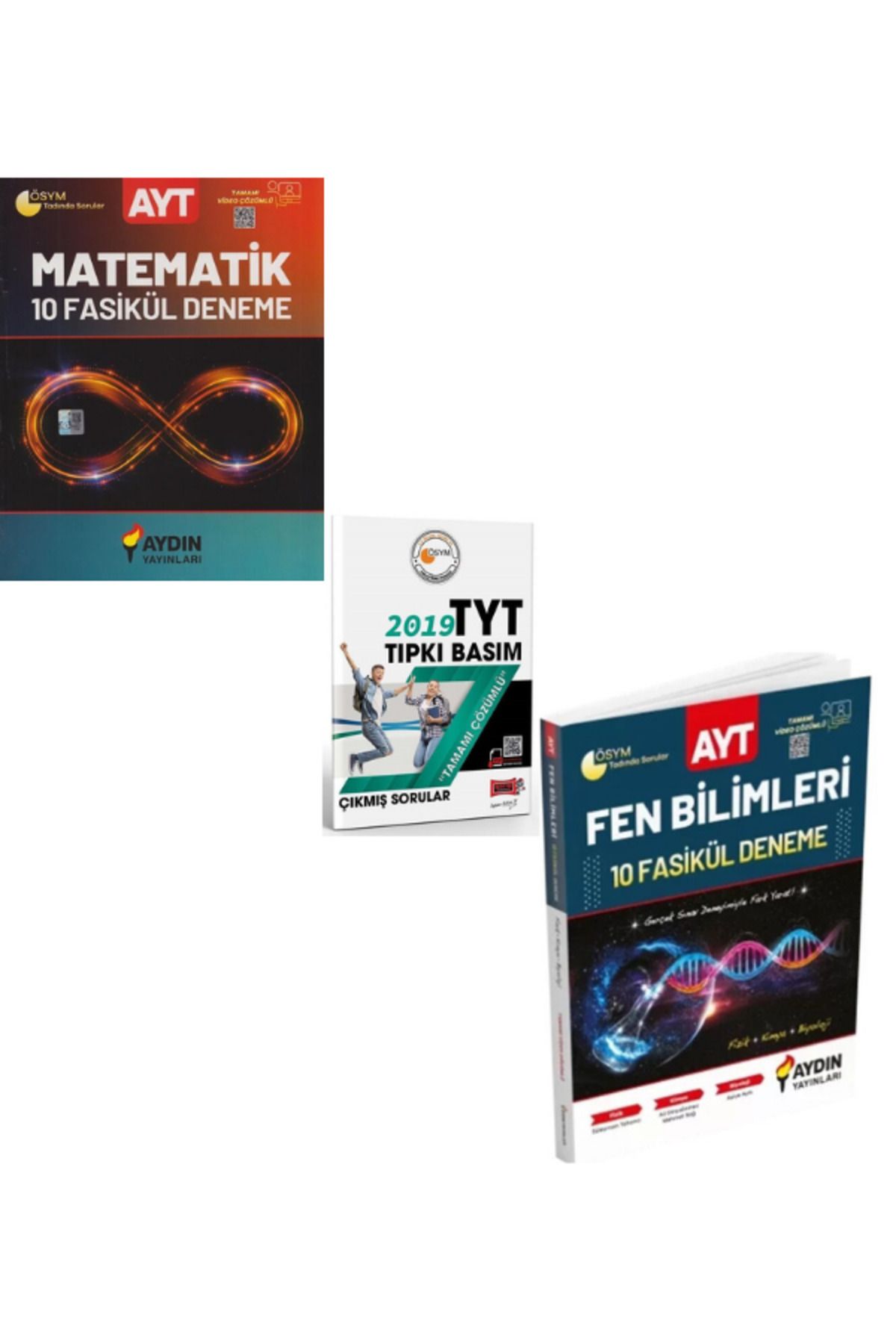 Benim Hocam Yayınları 2025 aydın yaynları ayt matematik ve ayt fen 10 fasikül deneme + tyt çıkmış soru