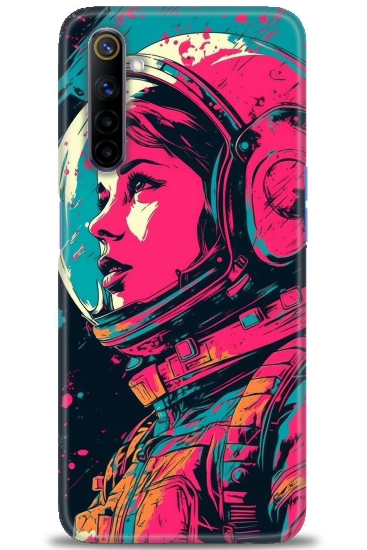 realme 6 İle Uyumlu HD Baskılı Desenli Silikon Kılıf - 434