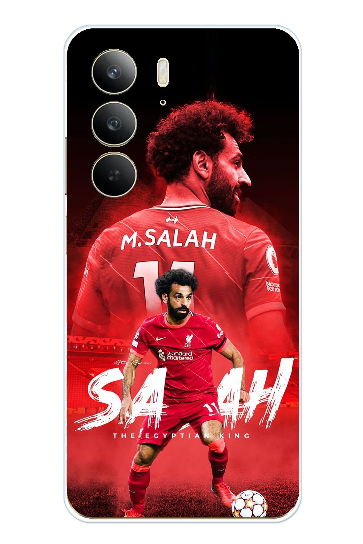 TechTree Realme C75 Uyumlu Muhammed Salah Şeffaf Silikon Kılıf