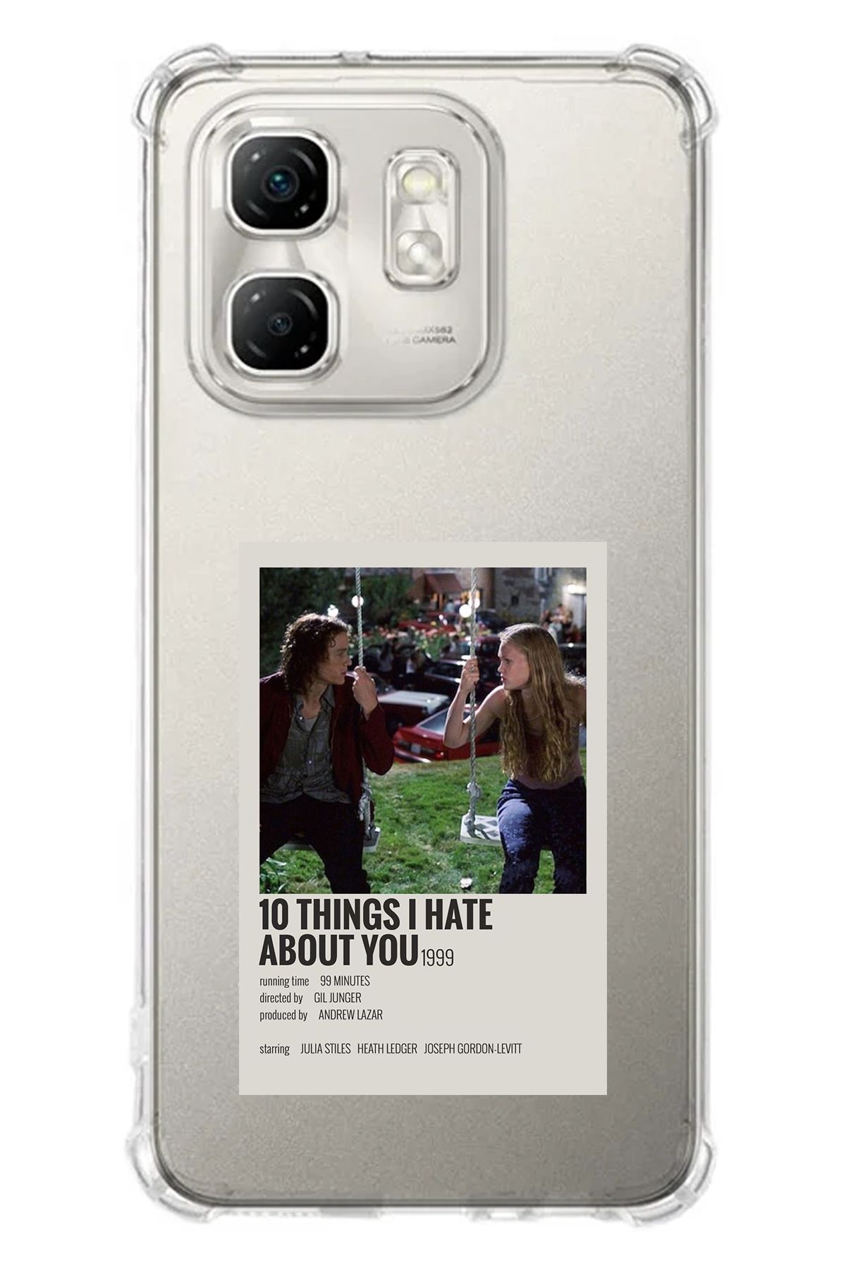 TechTree Infinix Hot 50i - Smart 9 Uyumlu 10 things i hate about you Tasarımlı Şeffaf Silikon Kılıf