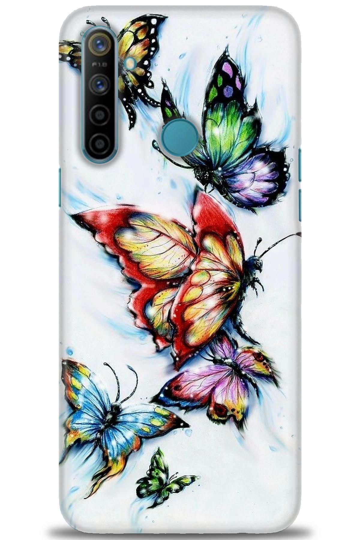 realme 5i İle Uyumlu HD Baskılı Desenli Silikon Kılıf - 525