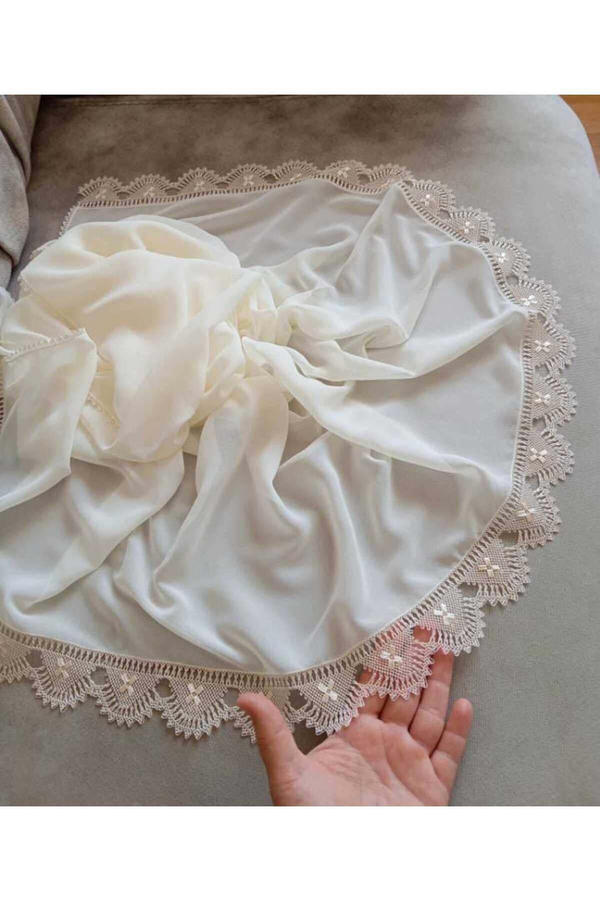 NUMİSTORE İğne oyası kırem renk namaz örtüsü