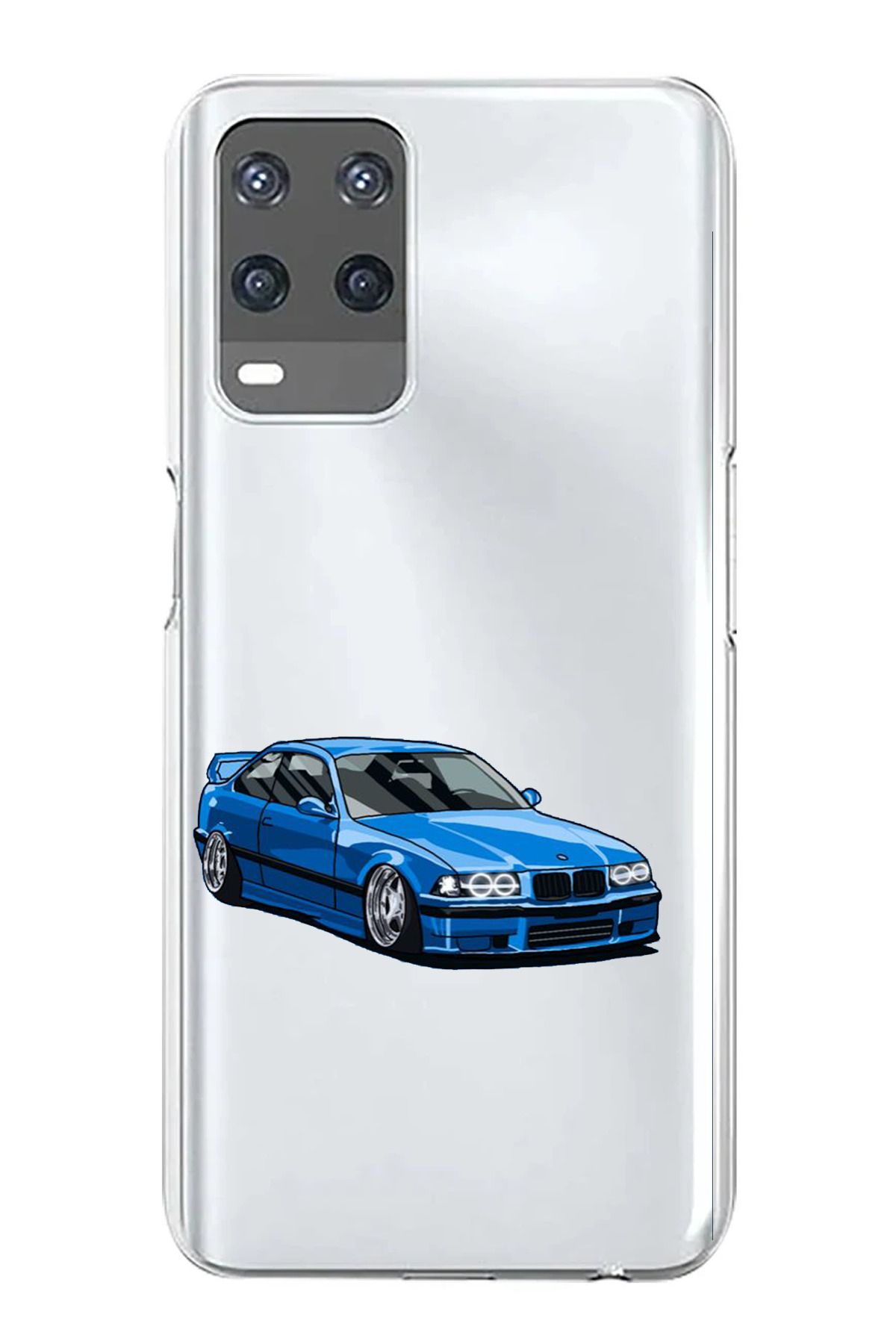 TechTree Oppo A54 Uyumlu E36 M3 Tasarımlı Şeffaf Silikon Kılıf