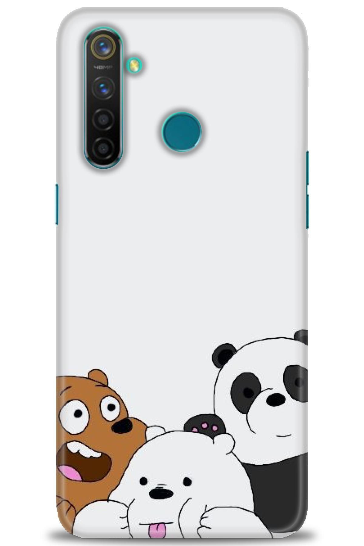 realme 5 Pro İle Uyumlu HD Baskılı Desenli Silikon Kılıf - 596