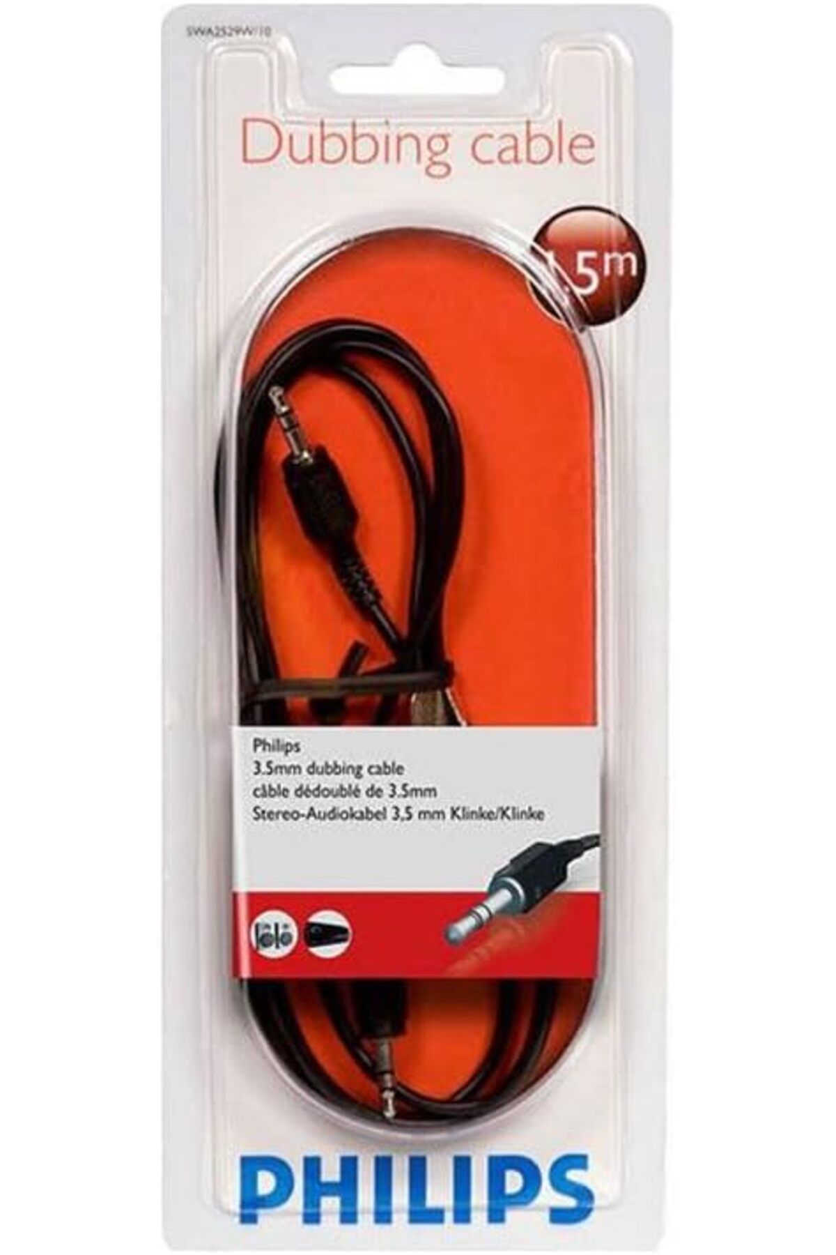 DERİK KADROĞLU SWA 2529 W/10 Stereo Audio-Ueberspielkabel (3,5 mm fiş-3,5 mm fiş) 1,5 m Siyah Yeni 1107