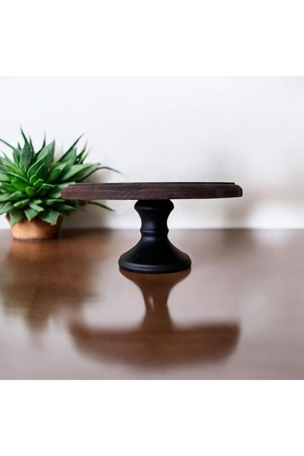 SuoHome Fleur Meşe Metal Ayaklı Sunum Standı 25Cm