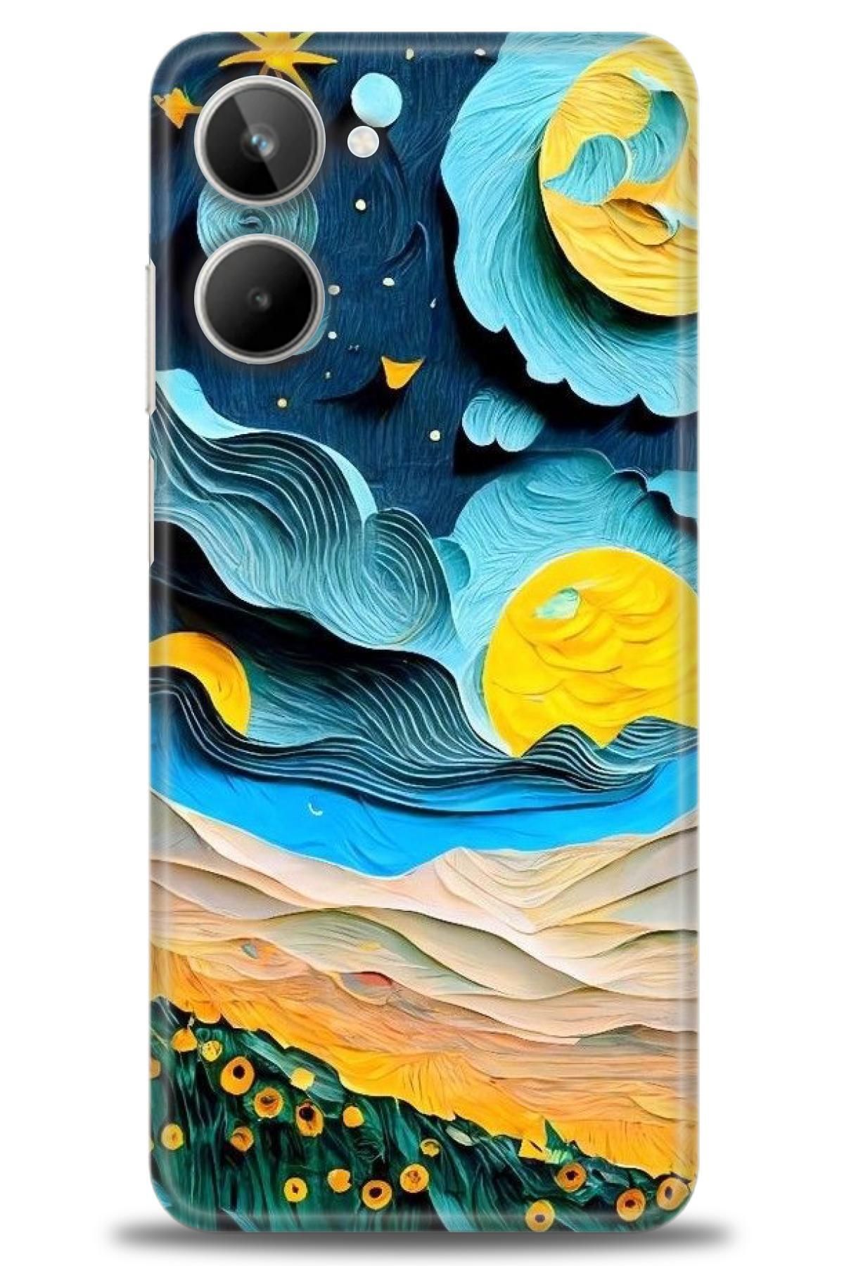 realme 10 4G İle Uyumlu HD Baskılı Desenli Silikon Kılıf - 324