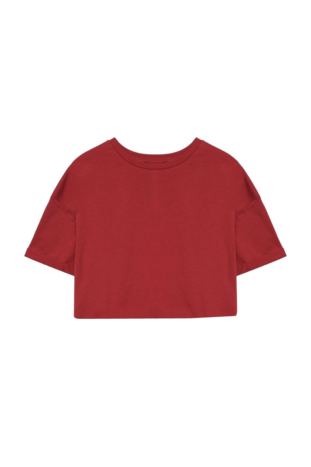Quzu Basic T-shirt Açık Pembe