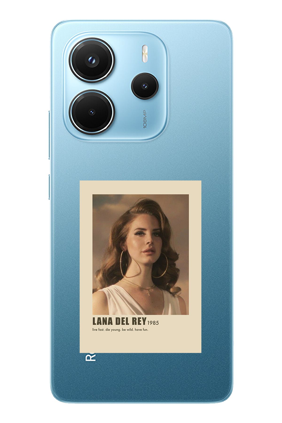 TechTree Redmi Note 14 4G Uyumlu Lana Del Rey Tasarımlı Şeffaf Silikon Kılıf
