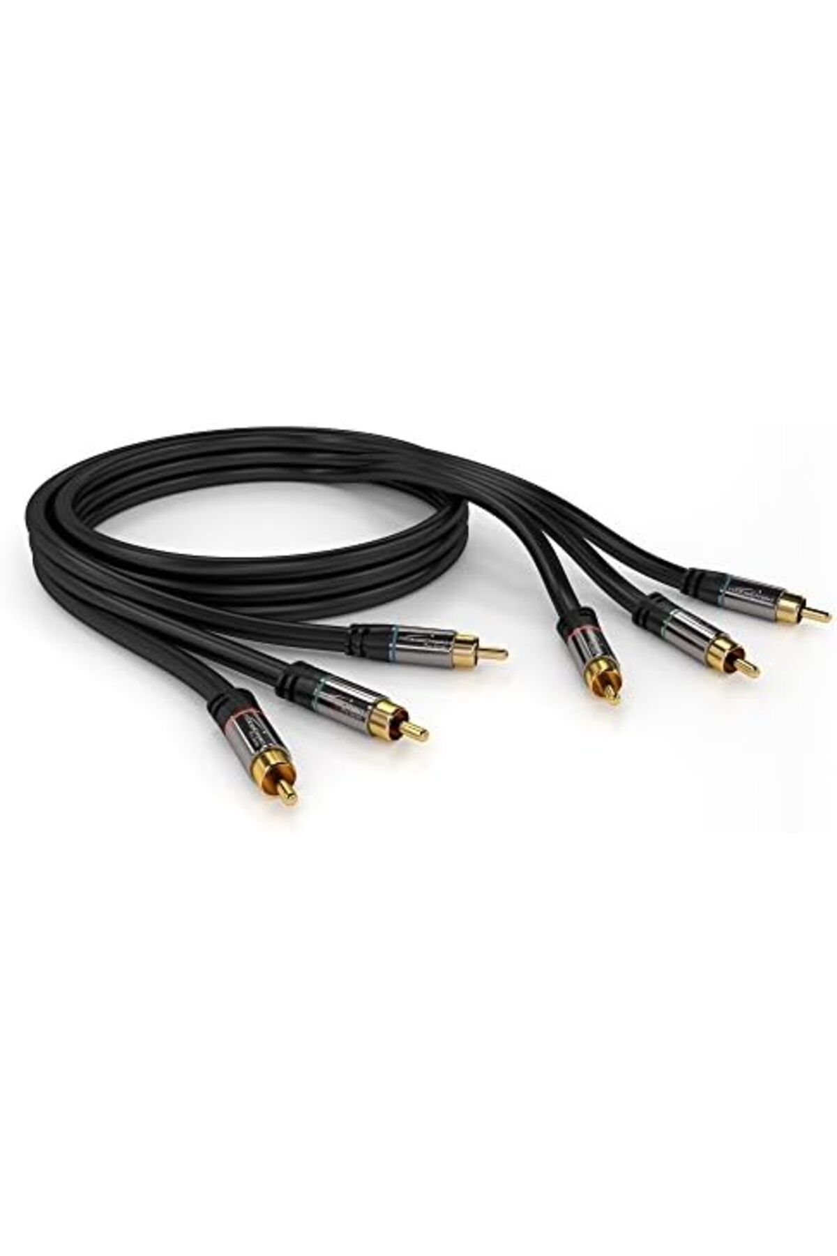 MEGOBİNE 2 m – bileşen kablosu, cinch, RGB/YUV (koaksiyel kablo, 3× RCA fişi - 3 × RCA fişi,