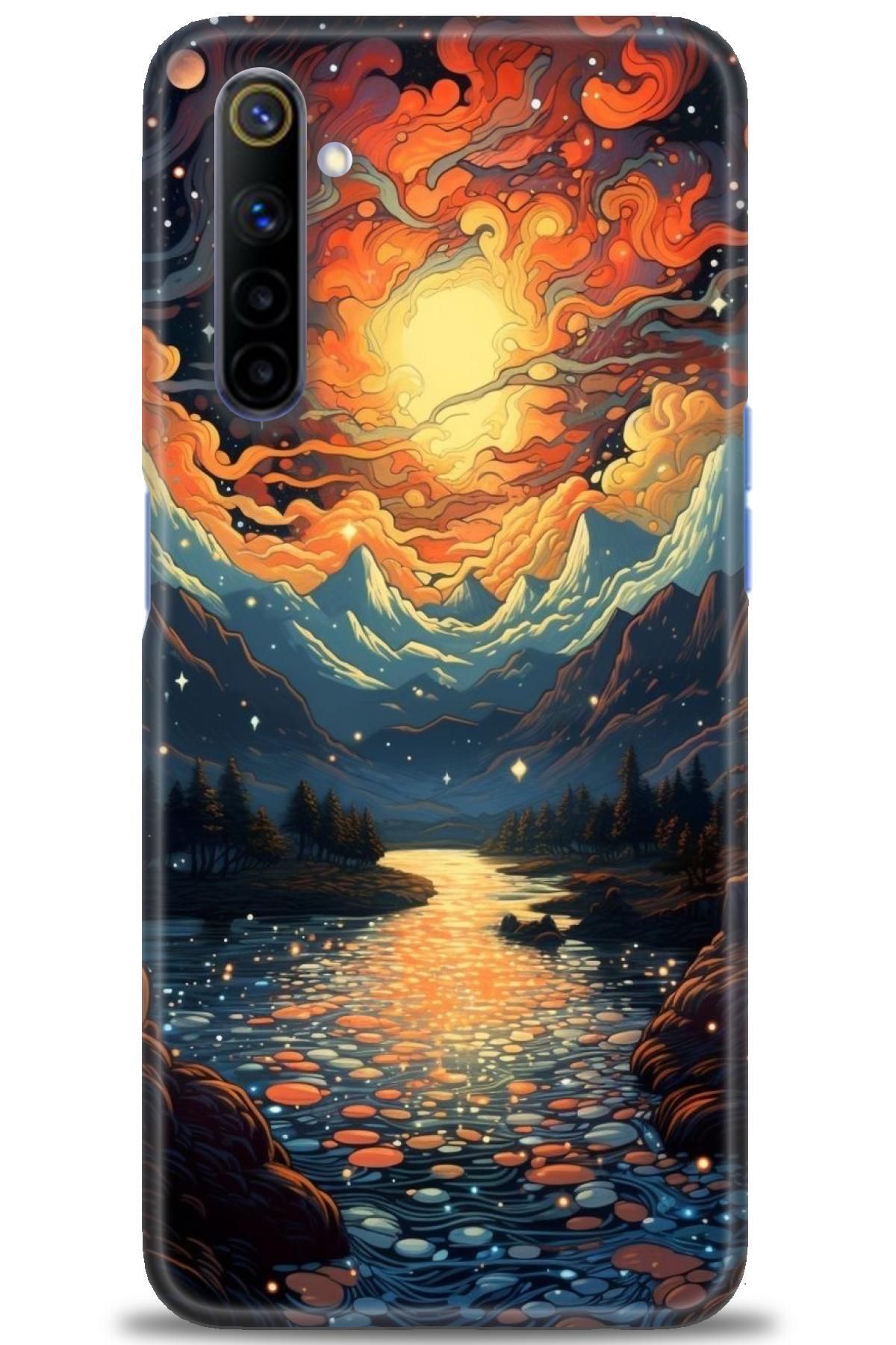 realme 6 İle Uyumlu HD Baskılı Desenli Silikon Kılıf - 883