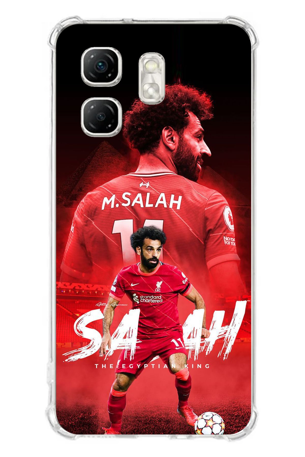 TechTree Infinix Hot 50i - Smart 9 Uyumlu Muhammed Salah Şeffaf Silikon Kılıf