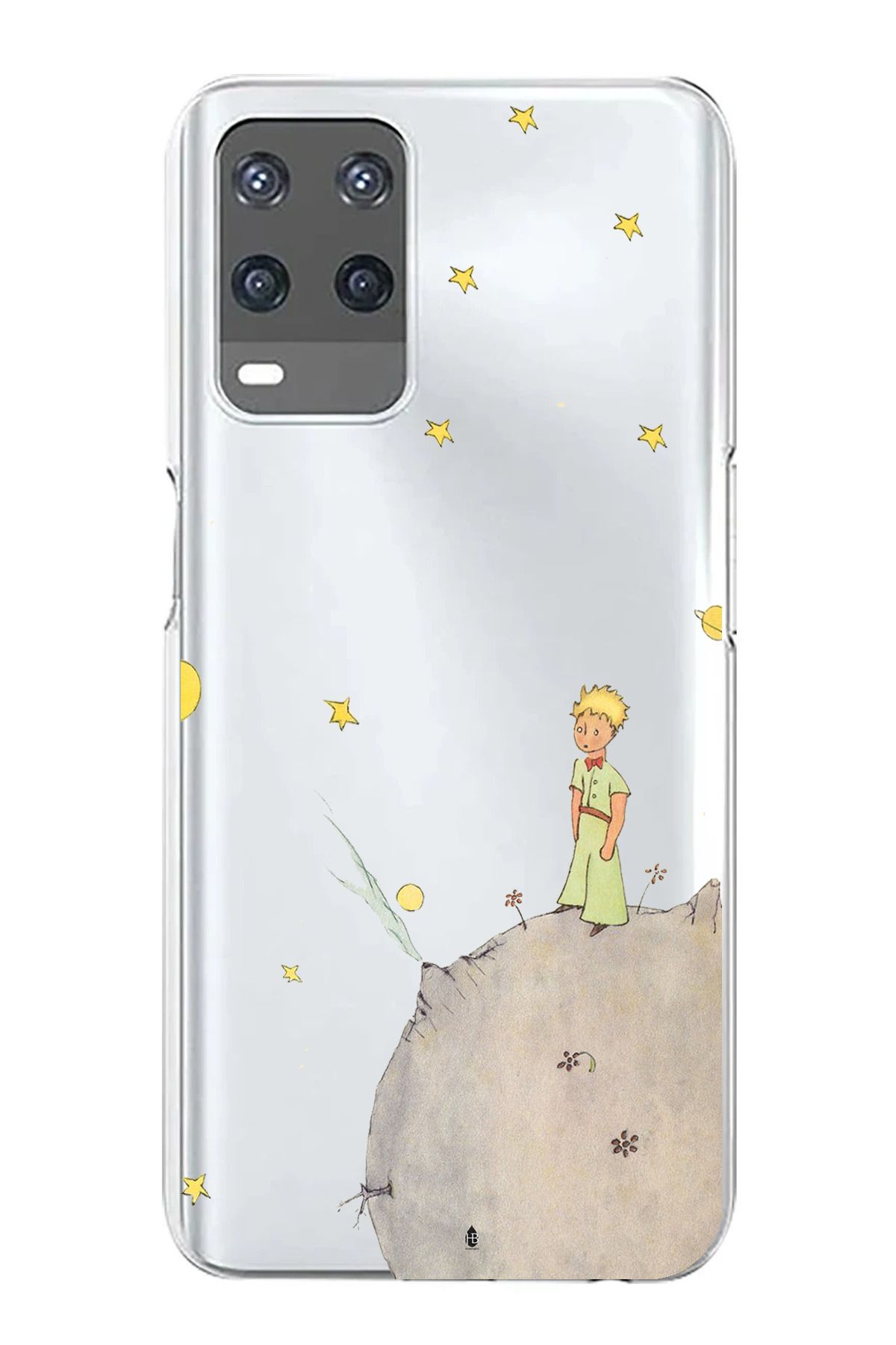 TechTree Oppo A54 Uyumlu Küçük Prens Tasarımlı Şeffaf Silikon Kılıf
