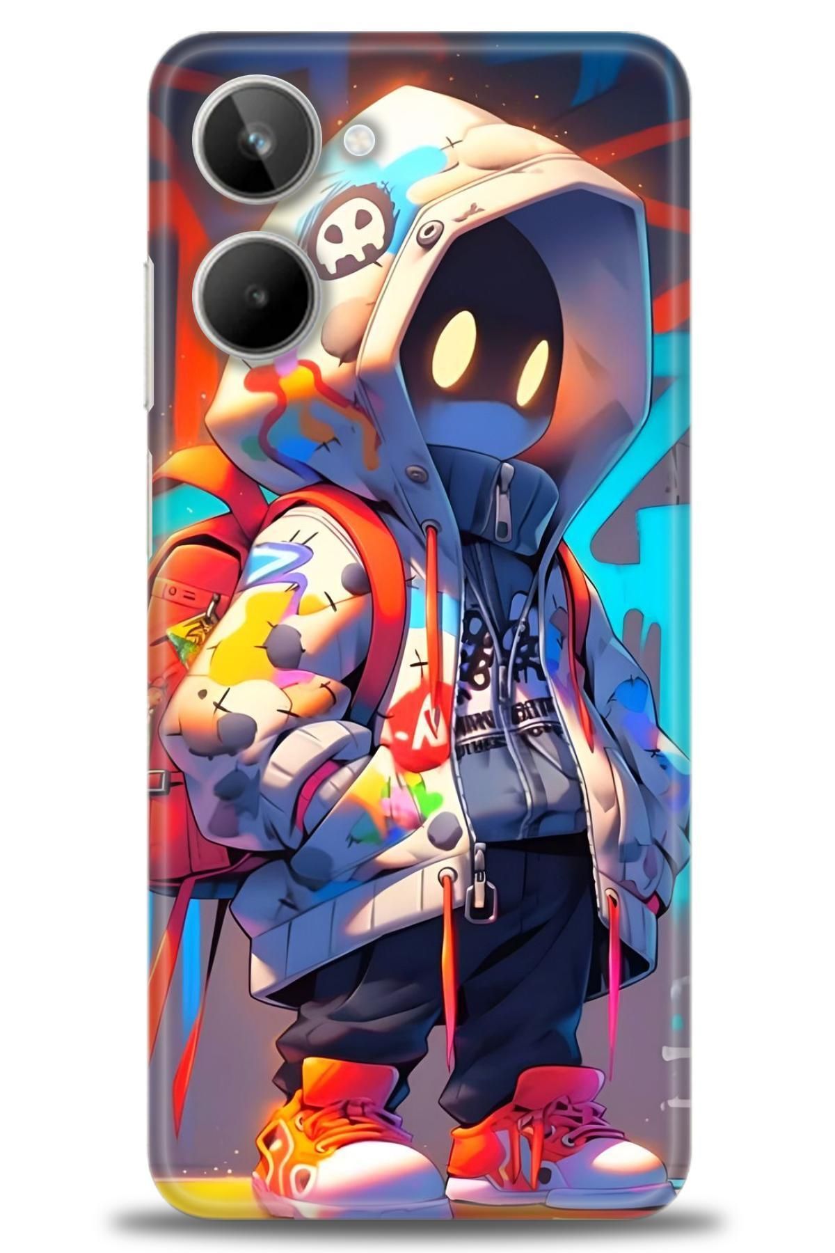 realme 10 4G İle Uyumlu HD Baskılı Desenli Silikon Kılıf - 365