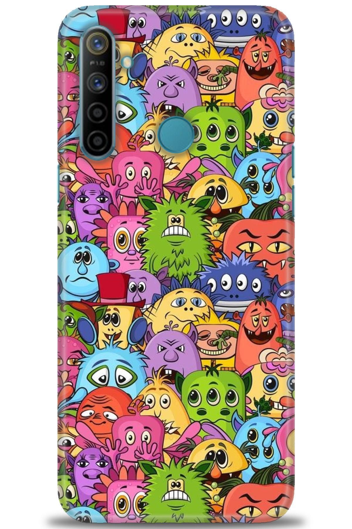 realme 5i İle Uyumlu HD Baskılı Desenli Silikon Kılıf - 282