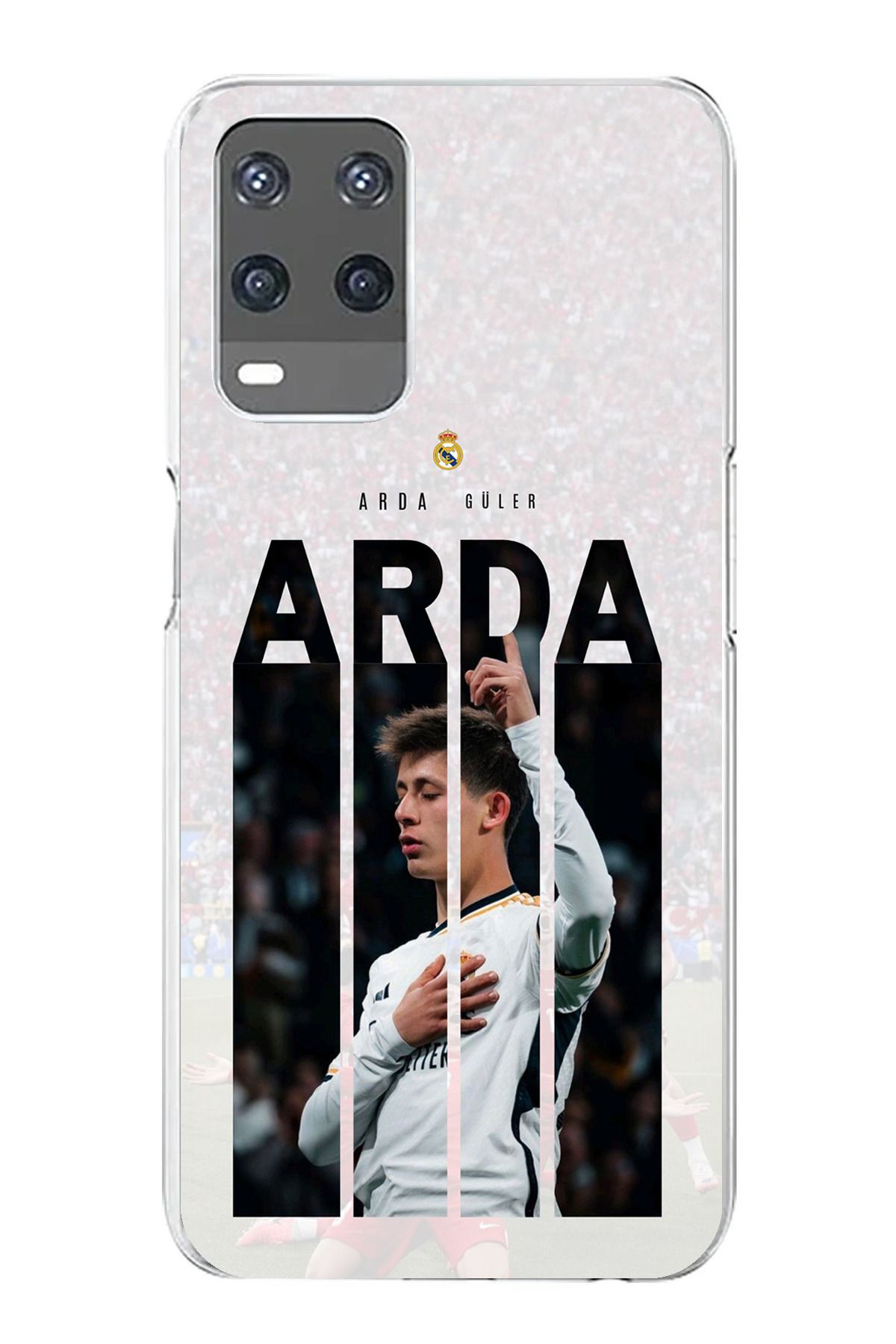 TechTree Oppo A54 Uyumlu Arda Güler Sevinç Şeffaf Silikon Kılıf