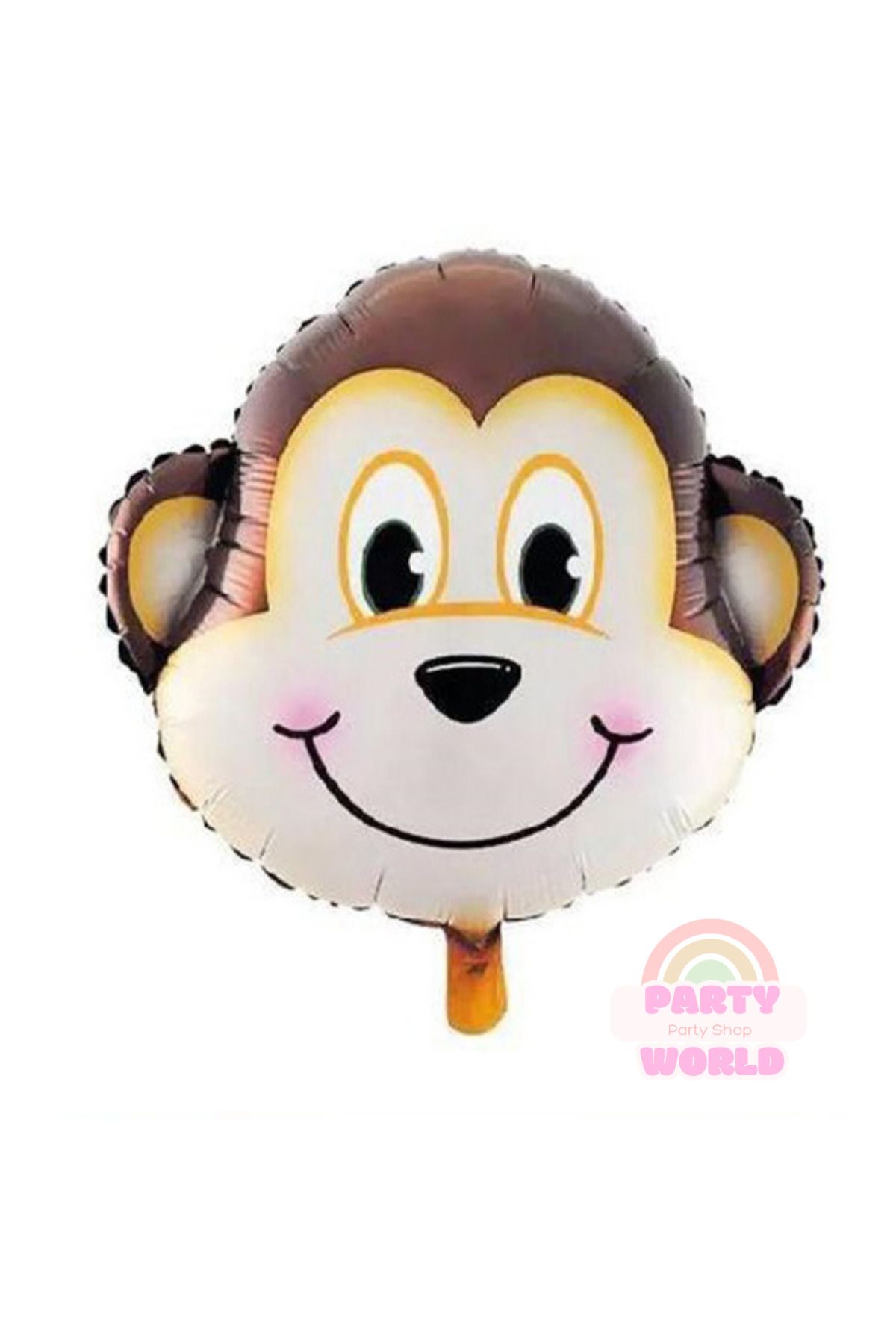 party world Maymun Kafa Folyo Balon – 34 İnç – Büyük Boy – 1 Adet