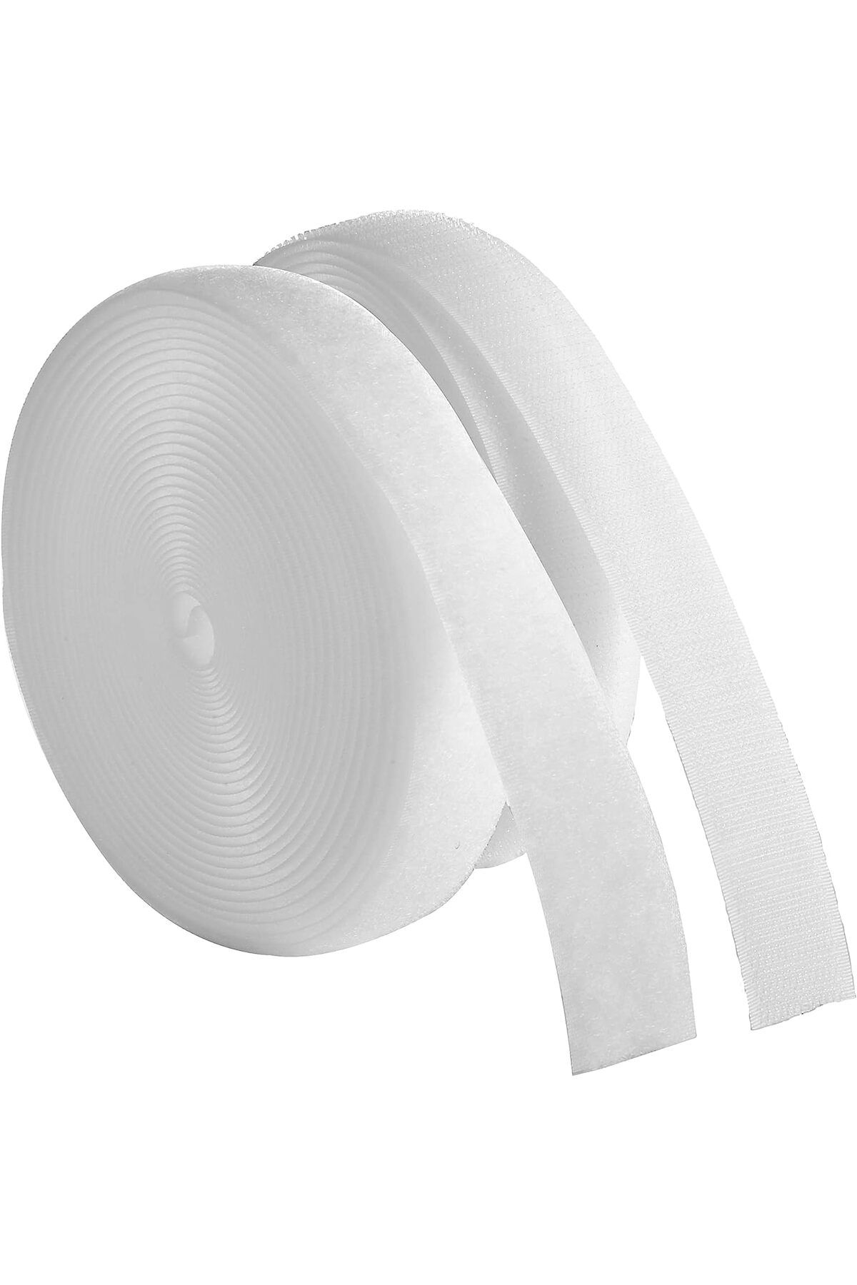 ELVİNNİSA Beyaz Cırt Cırtlı Bant 5 metre 4 cm genişlik çift taraflı dikim için uygun